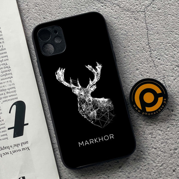 iPhone 11 - Markhor Design 4 - Premium Metal  Printed soft Bumper shock Proof Case CS-28288 CS-30361 CS-30902