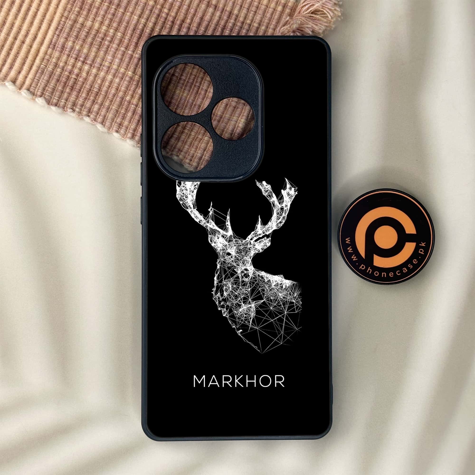 Realme GT 6 - Markhor Series - Premium Metal Printed soft Bumper shock Proof Case