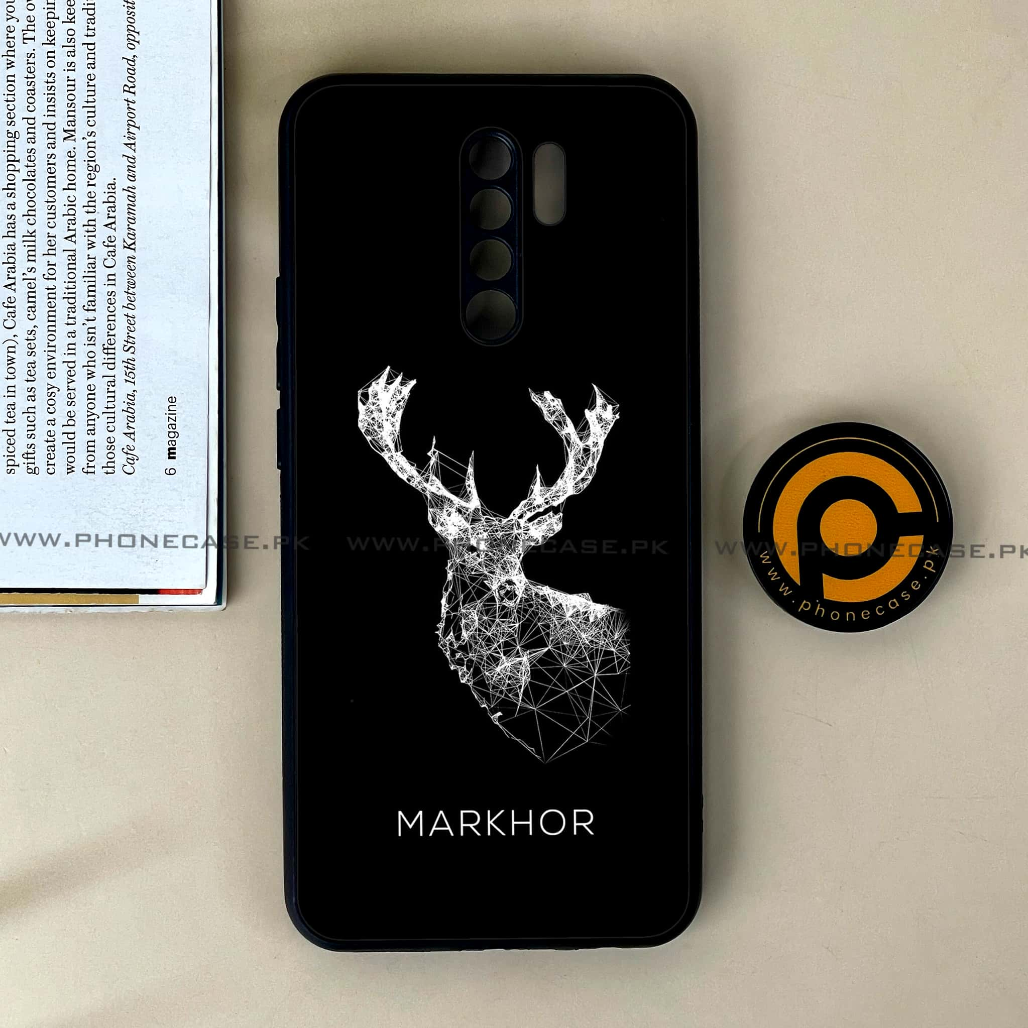 Xiaomi Redmi 9 - Markhor Series - Premium Printed Glass soft Bumper shock Proof Case