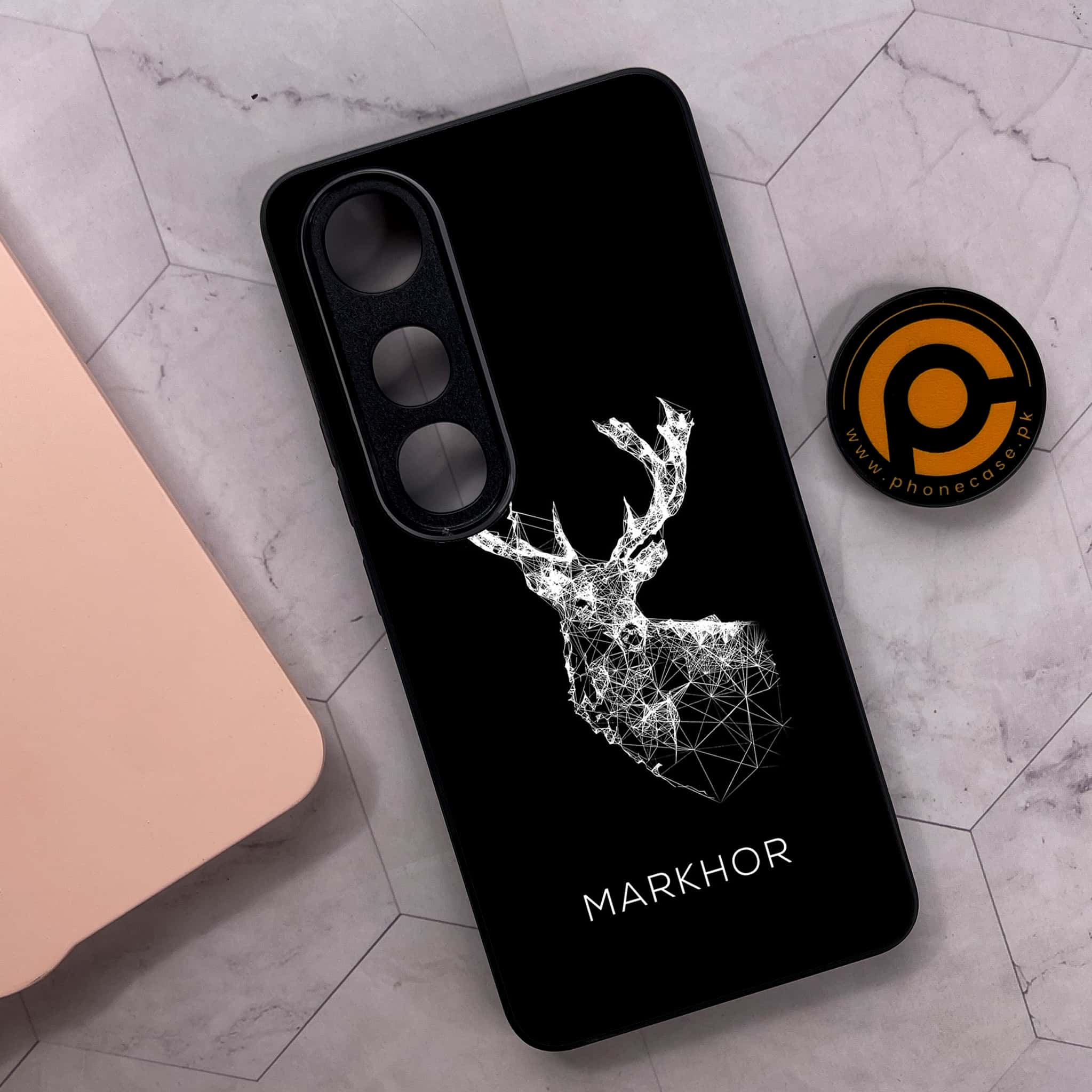 Vivo V50 Lite - Markhor Series - Premium Metal Printed soft Bumper shock Proof Case