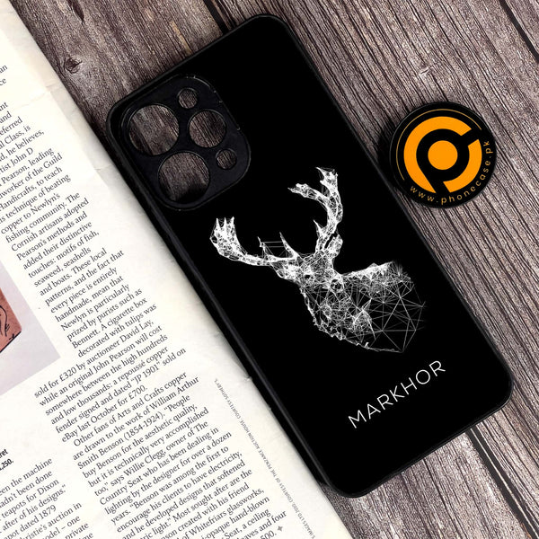 Xiaomi Redmi 12 - Markhor Design 4 - Premium Printed Glass soft Bumper shock Proof Case CS-9717 CS-9944 CS-10200