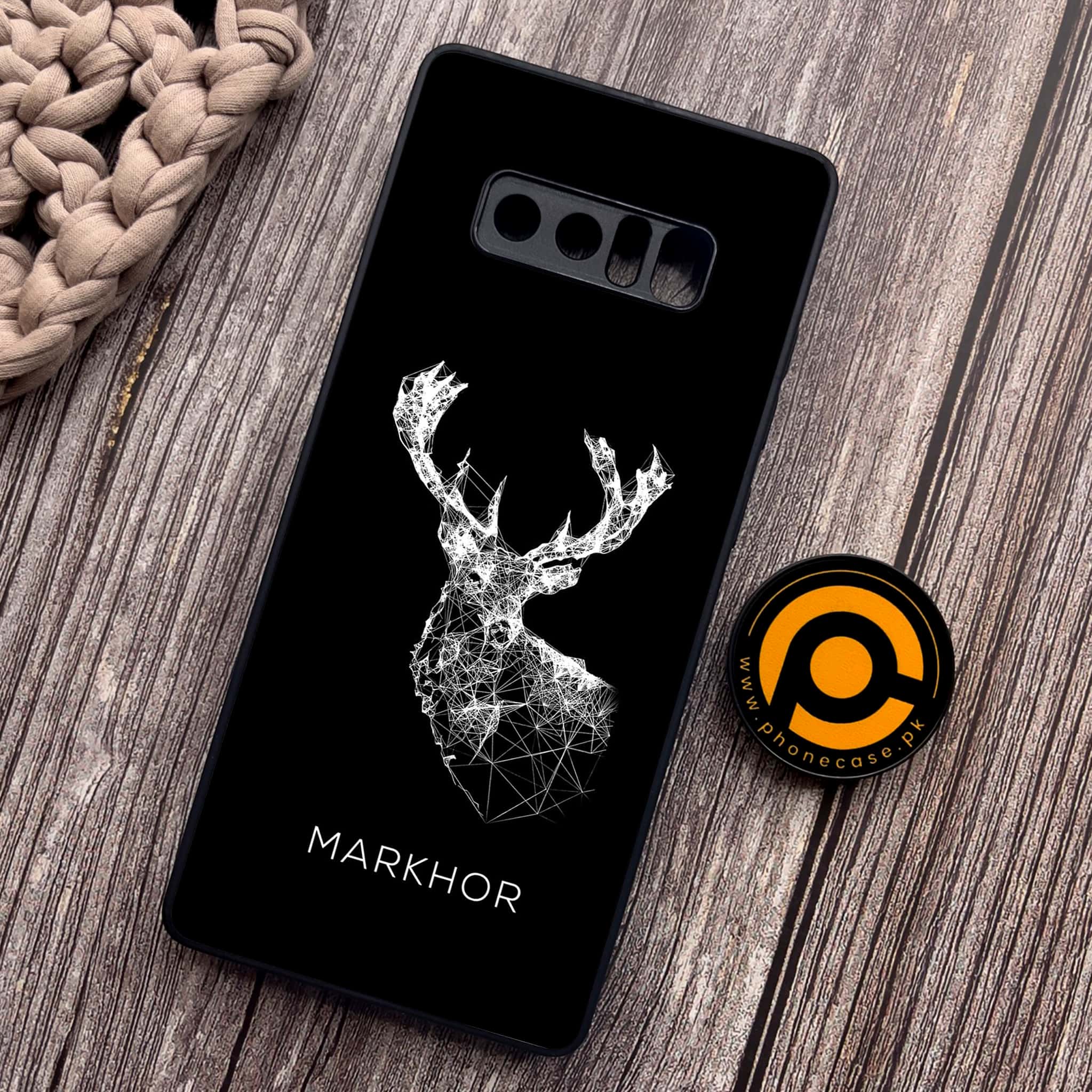Samsung Galaxy Note 8 - Markhor Series - Premium Metal Printed soft Bumper shock Proof Case