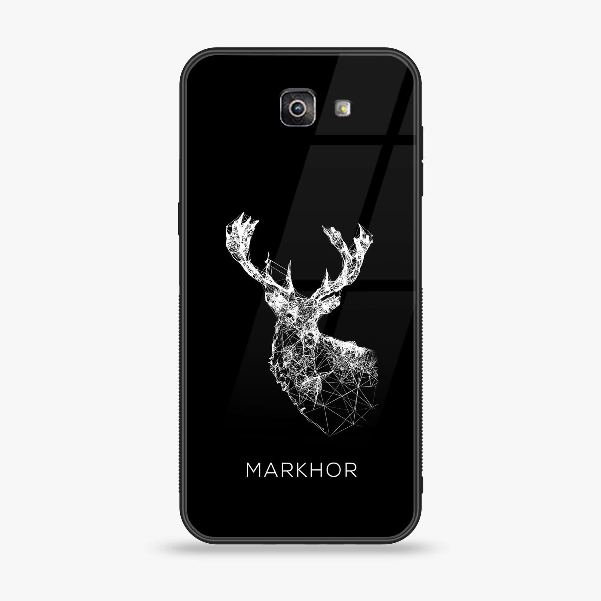Galaxy J7 Prime 2018 - Markhor Series - Premium Printed Glass soft Bumper shock Proof Case