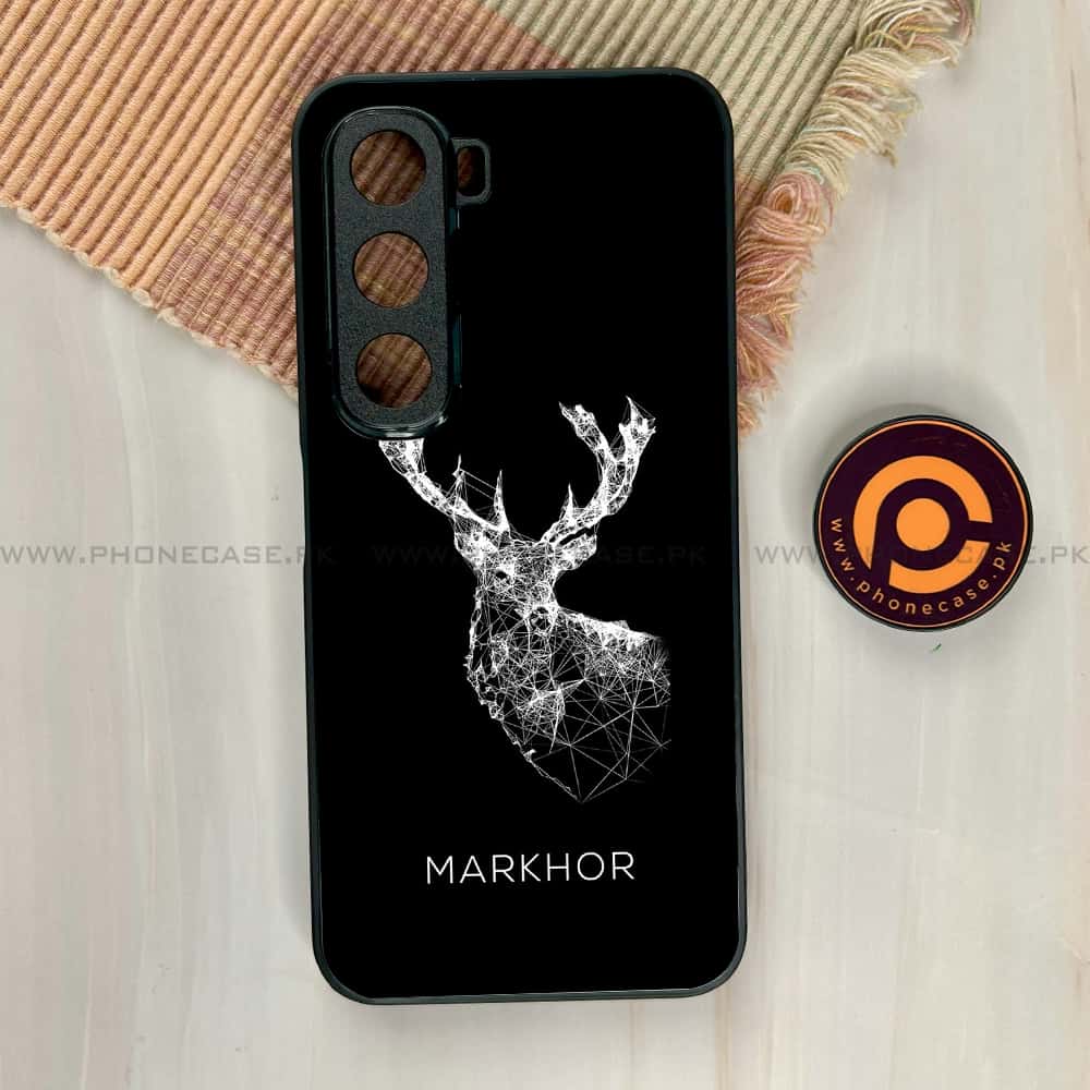 Infinix Hot 60i - Markhor Series - Premium Metal Printed soft Bumper shock Proof Case