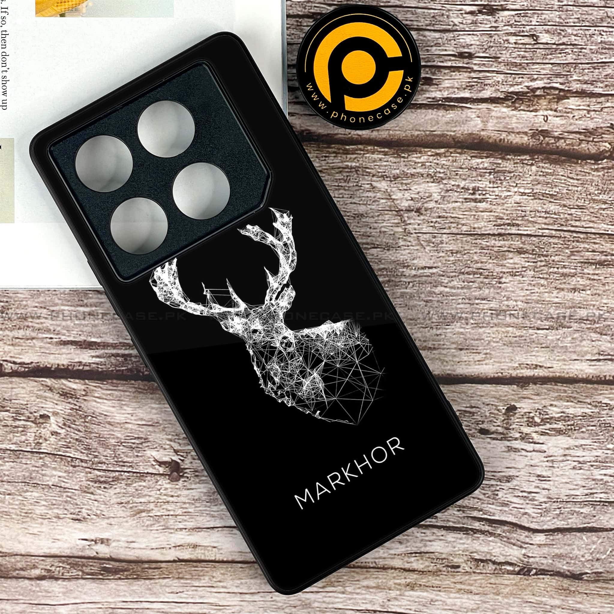 Infinix GT 20 Pro - Markhor Series - Premium Printed Glass soft Bumper shock Proof Case