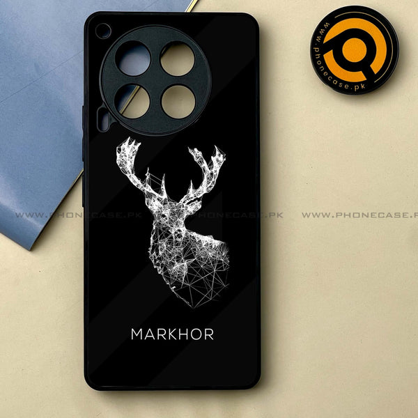 Tecno Camon 30 - Markhor Design 4 -  Premium Printed Metal soft Bumper shock Proof Case CS-15352