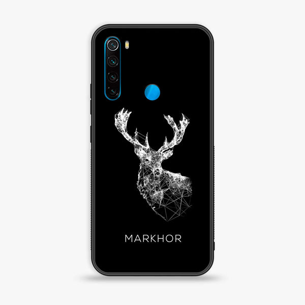 Redmi Note 8 - Markhor Design 4 - Premium Printed Glass soft Bumper shock Proof Case CS-17837