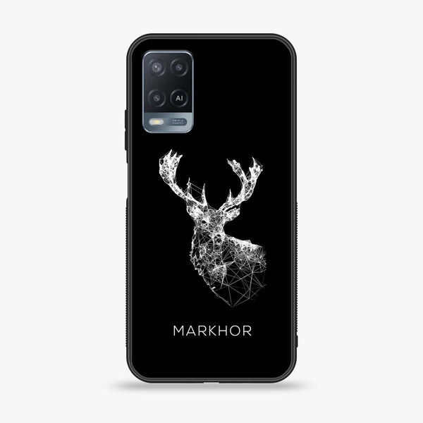 OPPO A54 - Markhor  Series  Design 4 - Premium Printed Glass soft Bumper shock Proof Case  CS-19021