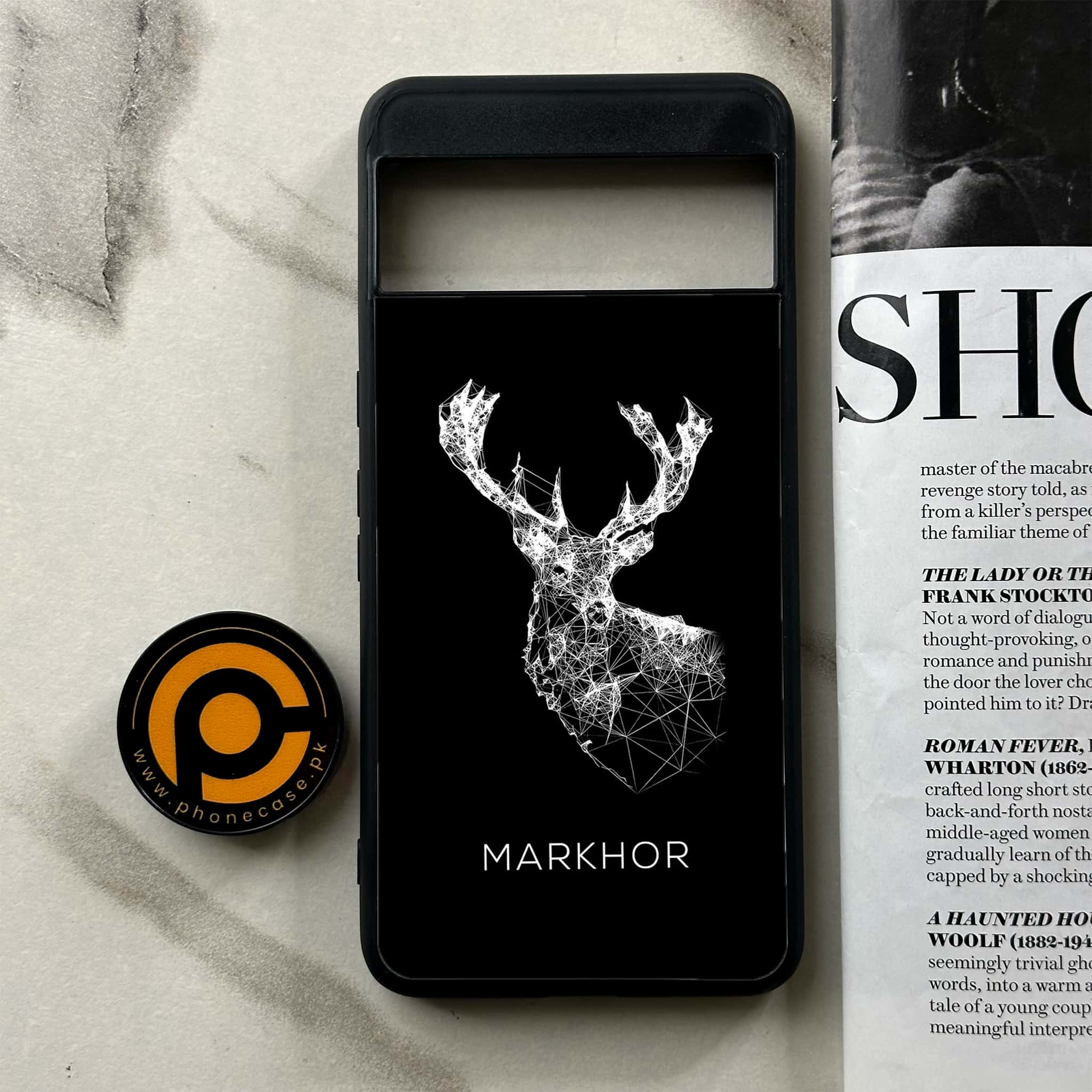 Google Pixel 8 Pro - Markhor Series - Premium Printed Glass soft Bumper shock Proof Case