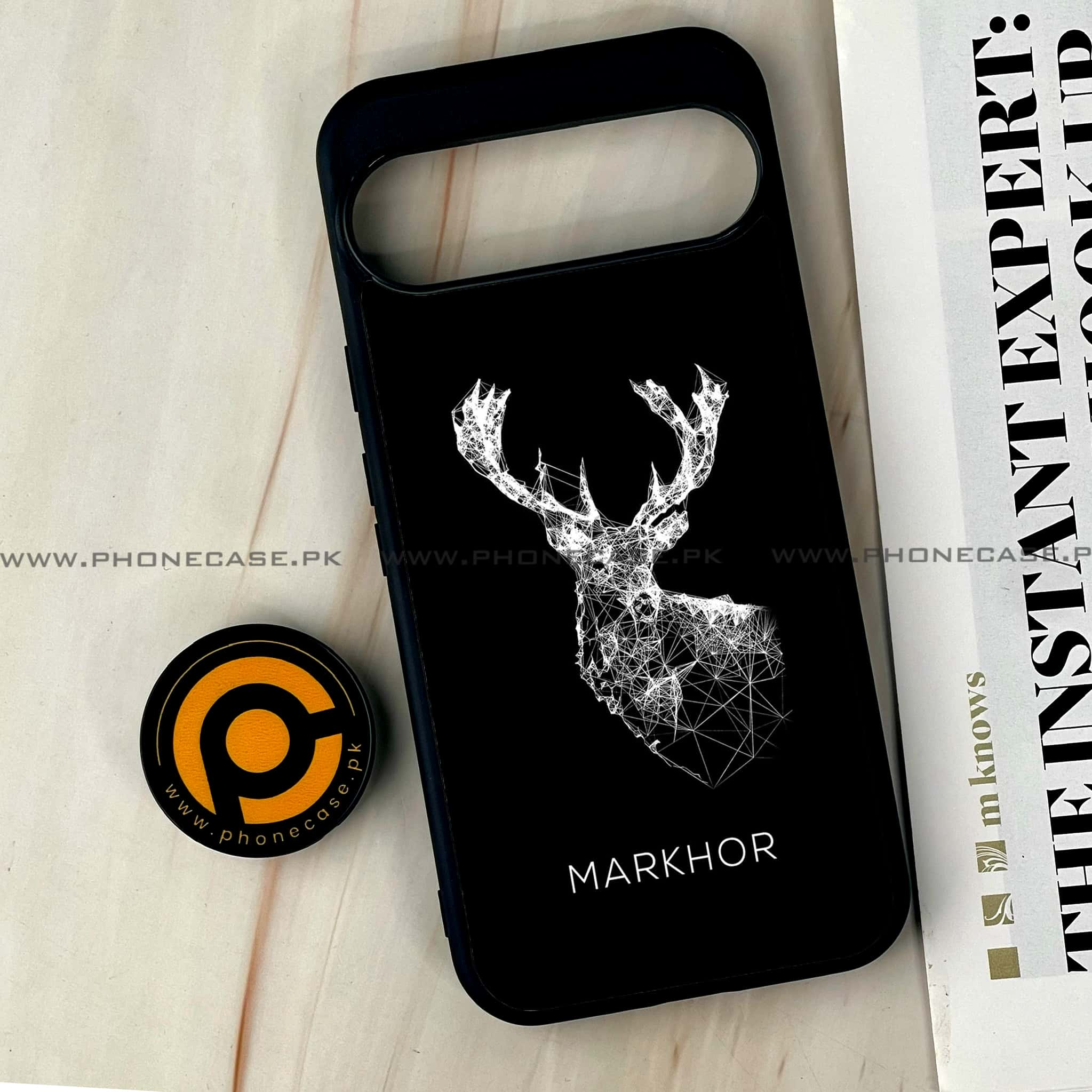 Google Pixel 9 Pro XL - Markhor Series - Premium Printed Glass soft Bumper shock Proof Case