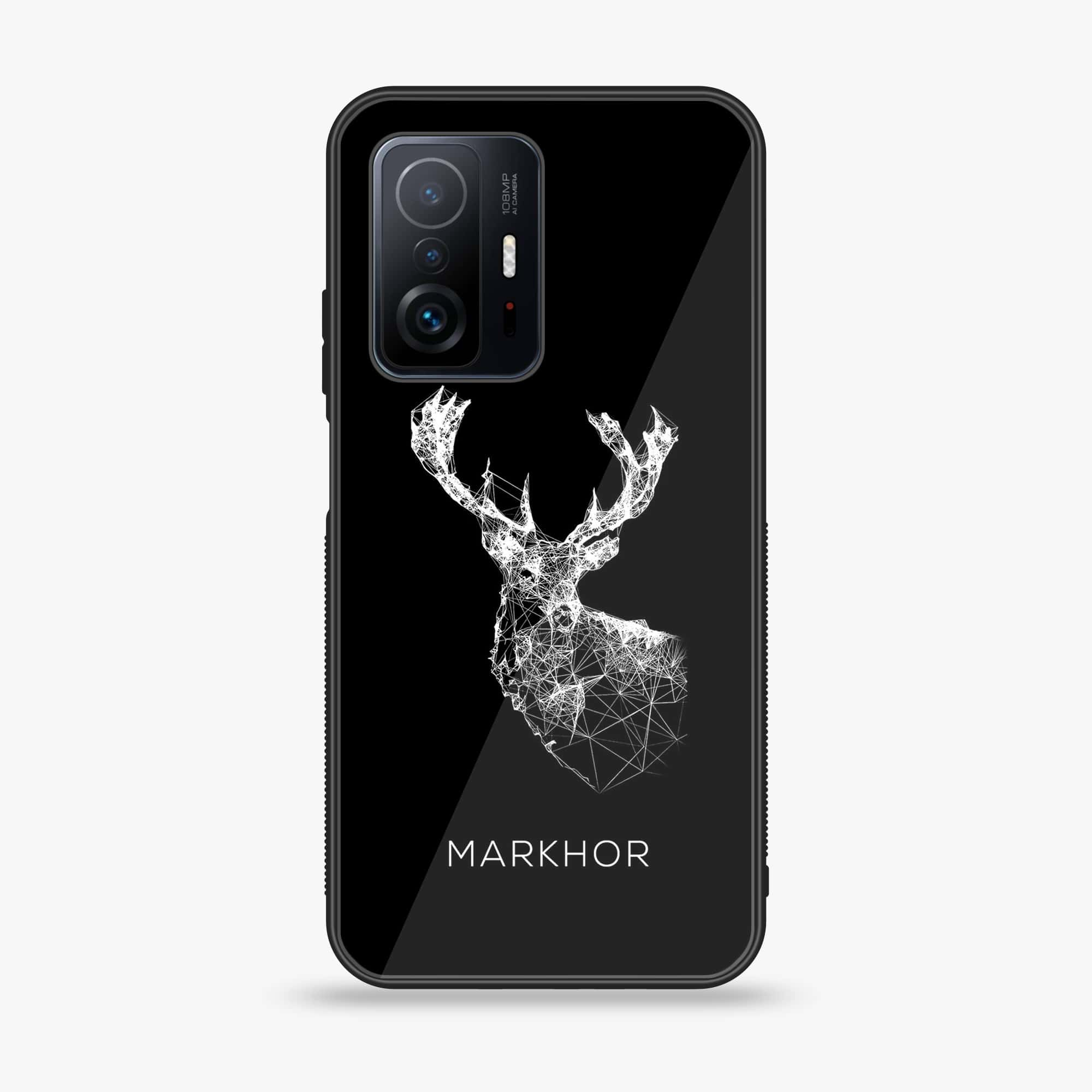 Xiaomi 11T - Markhor Series - Premium Printed Glass soft Bumper shock Proof Case