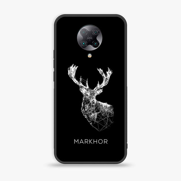 Xiaomi Poco F2 Pro - Markhor Design 4 -  Premium Printed Glass soft Bumper shock Proof Case  CS-37536
