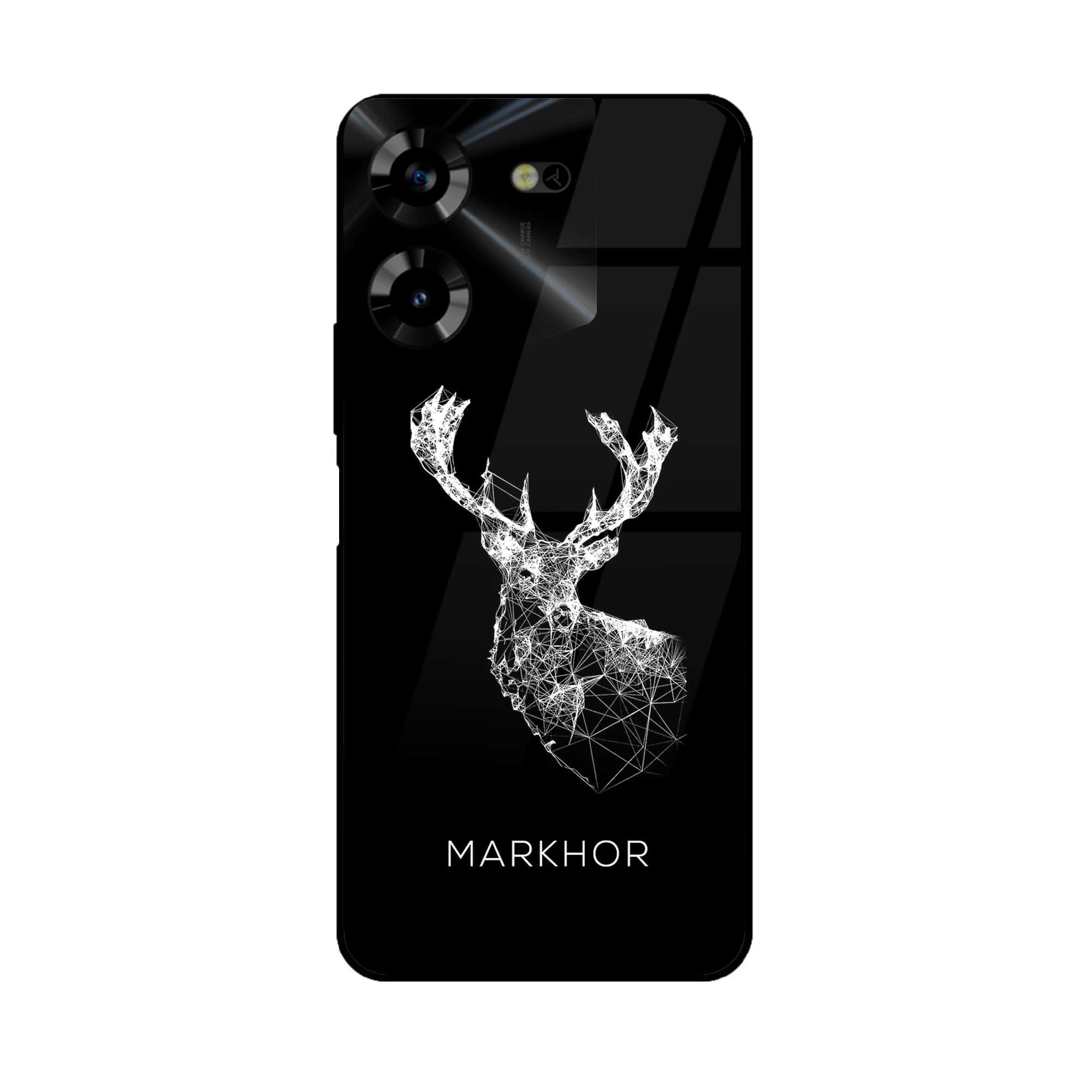 Tecno Pova 5 Pro - Markhor Series - Premium Printed Glass soft Bumper shock Proof Case