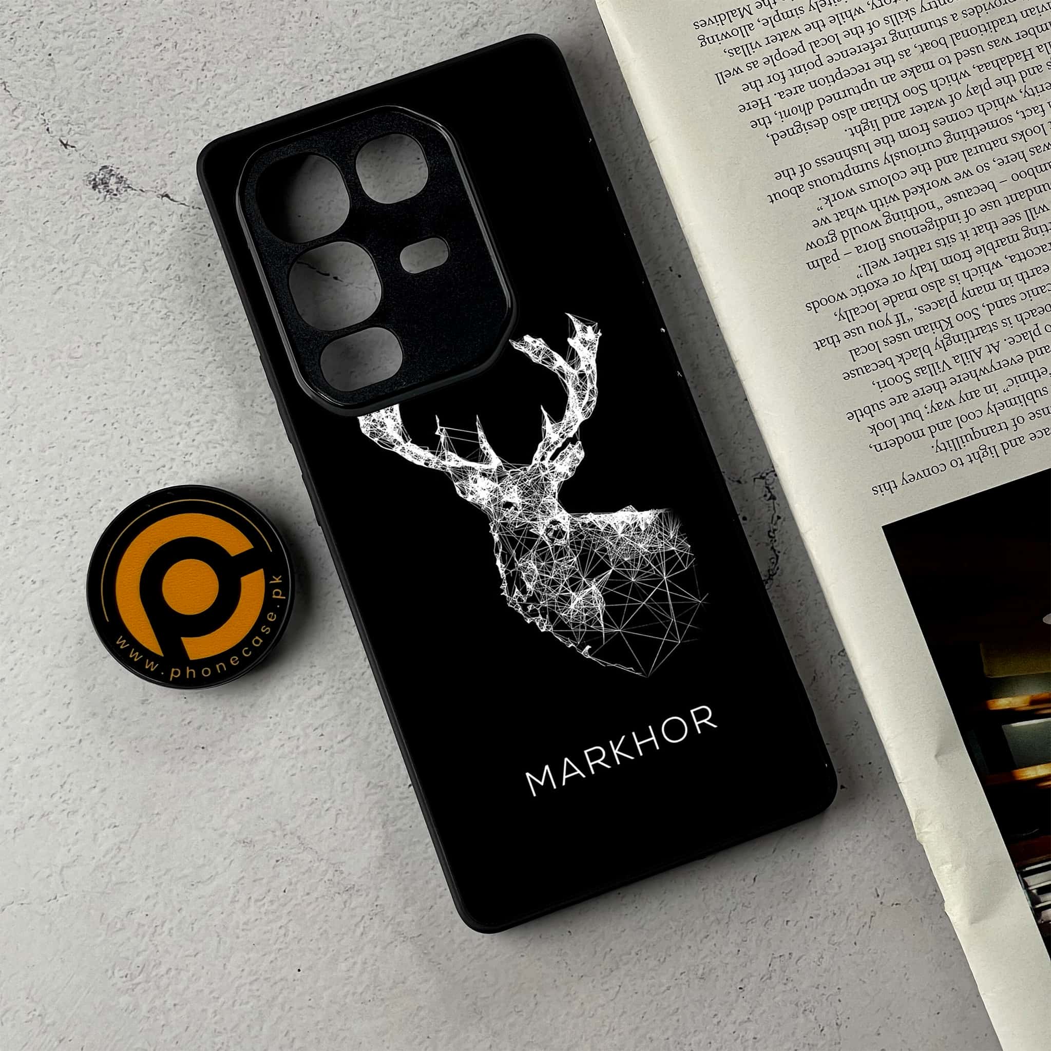 Infinix Note 50 - Markhor Series - Premium Metal Printed Soft Bumper Shockproof Case