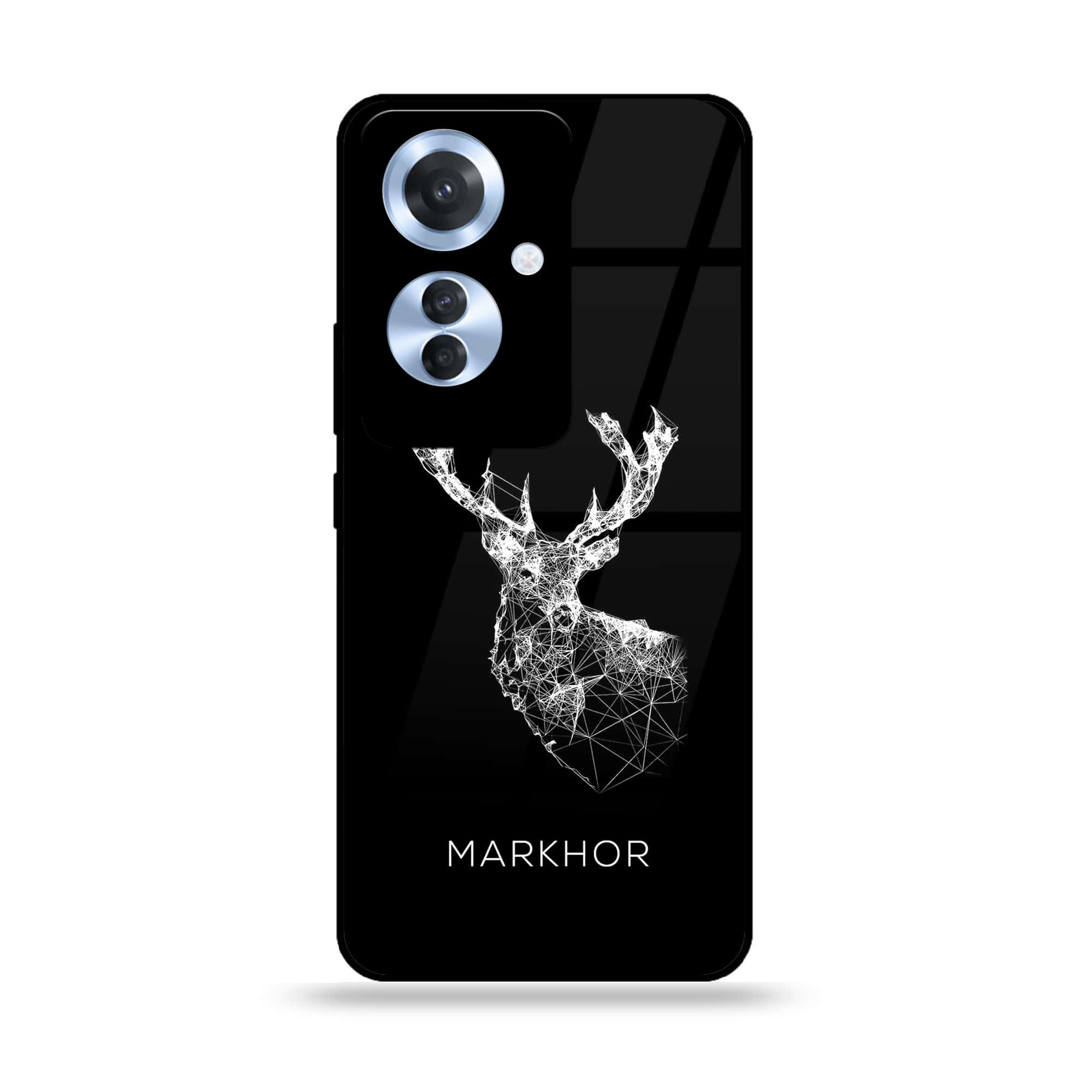 Oppo F25 Pro - Markhor Series - Premium Printed Glass soft Bumper shock Proof Case