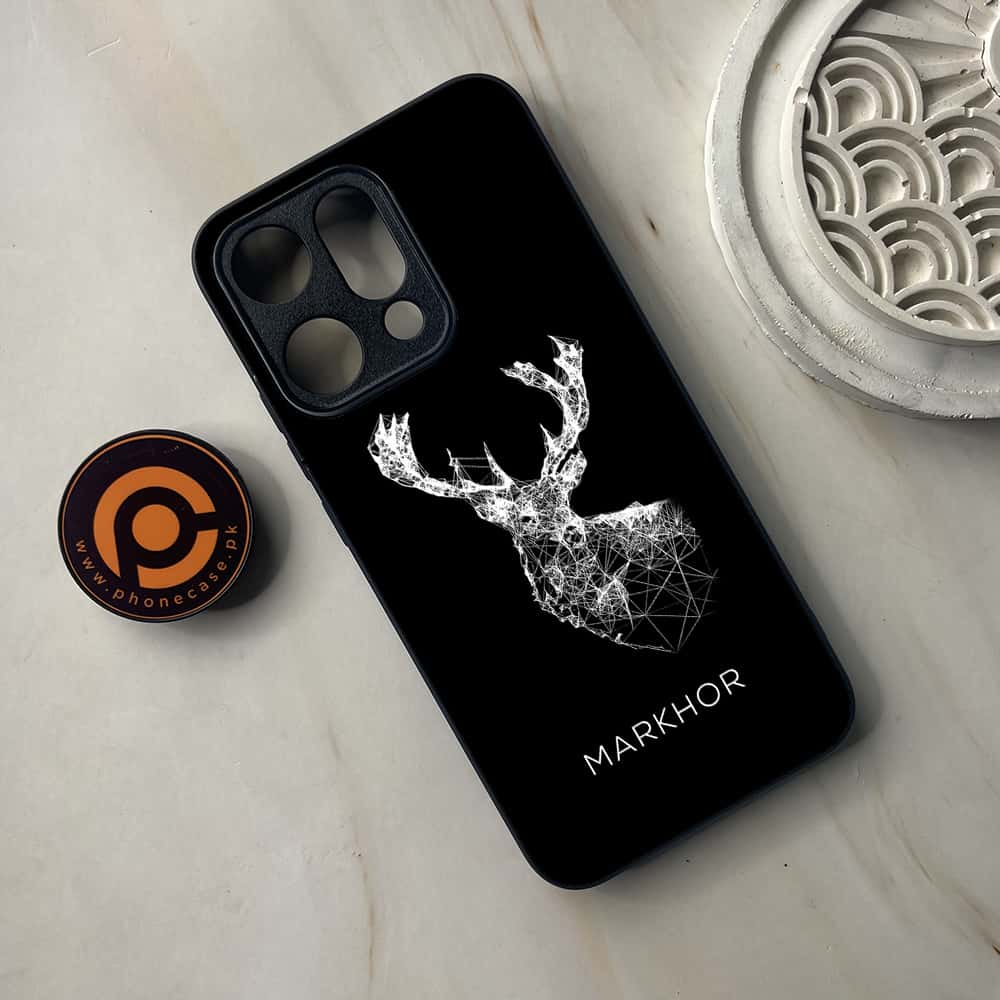 Oppo Reno 14 5G - Markhor Series - Premium Metal Printed soft Bumper shock Proof Case