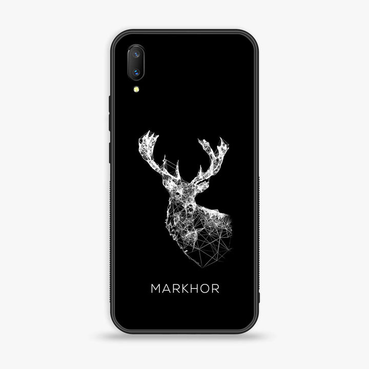 vivo V11 Pro - Markhor Design 4- Premium Printed Glass soft Bumper shock Proof Case CS-44121