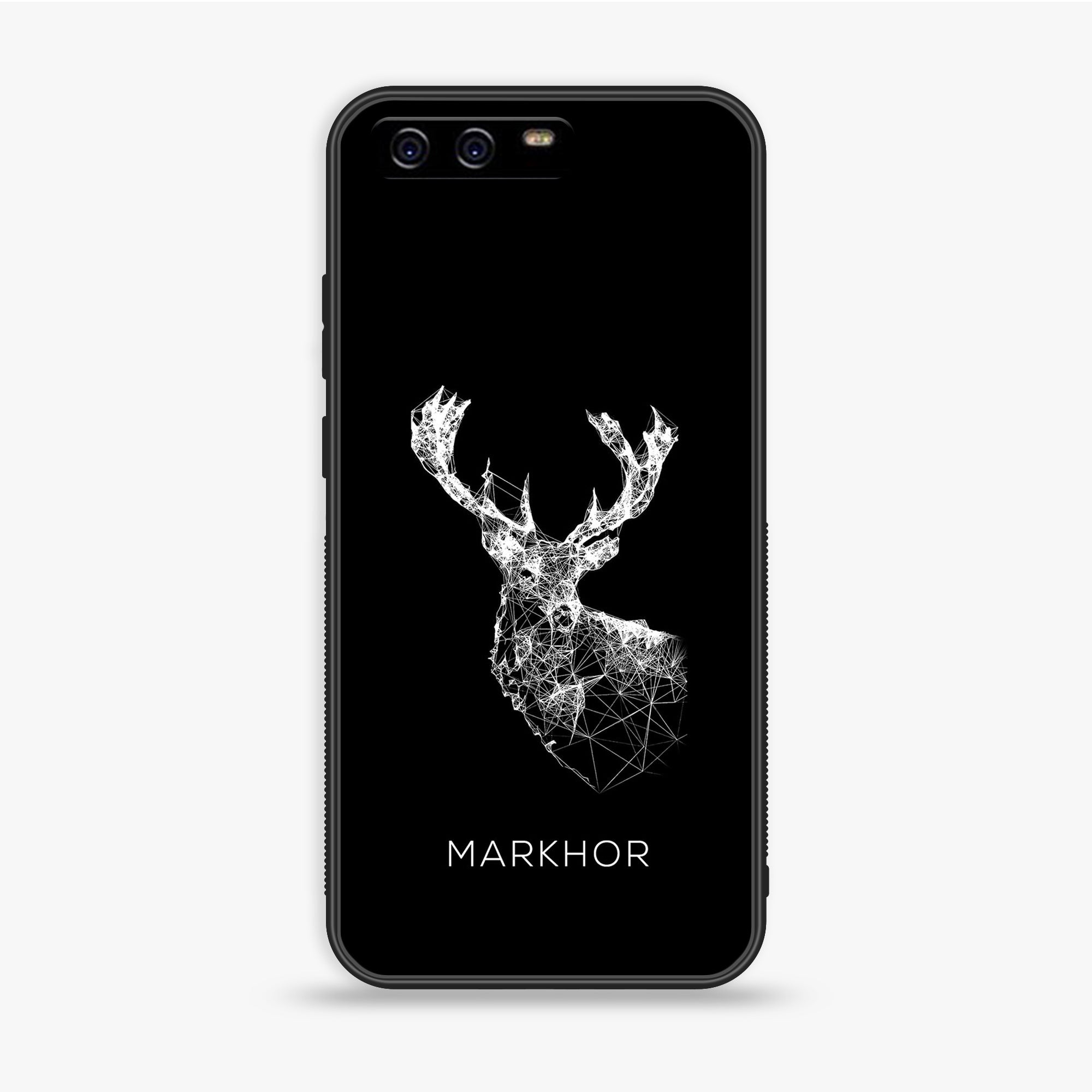 Huawei P10 Plus - Markhor Series - Premium Printed Glass soft Bumper shock Proof Case