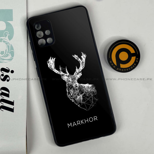 Samsung Galaxy A51 - Markhor Design 4 - Premium Printed Glass soft Bumper shock Proof Case CS-20985