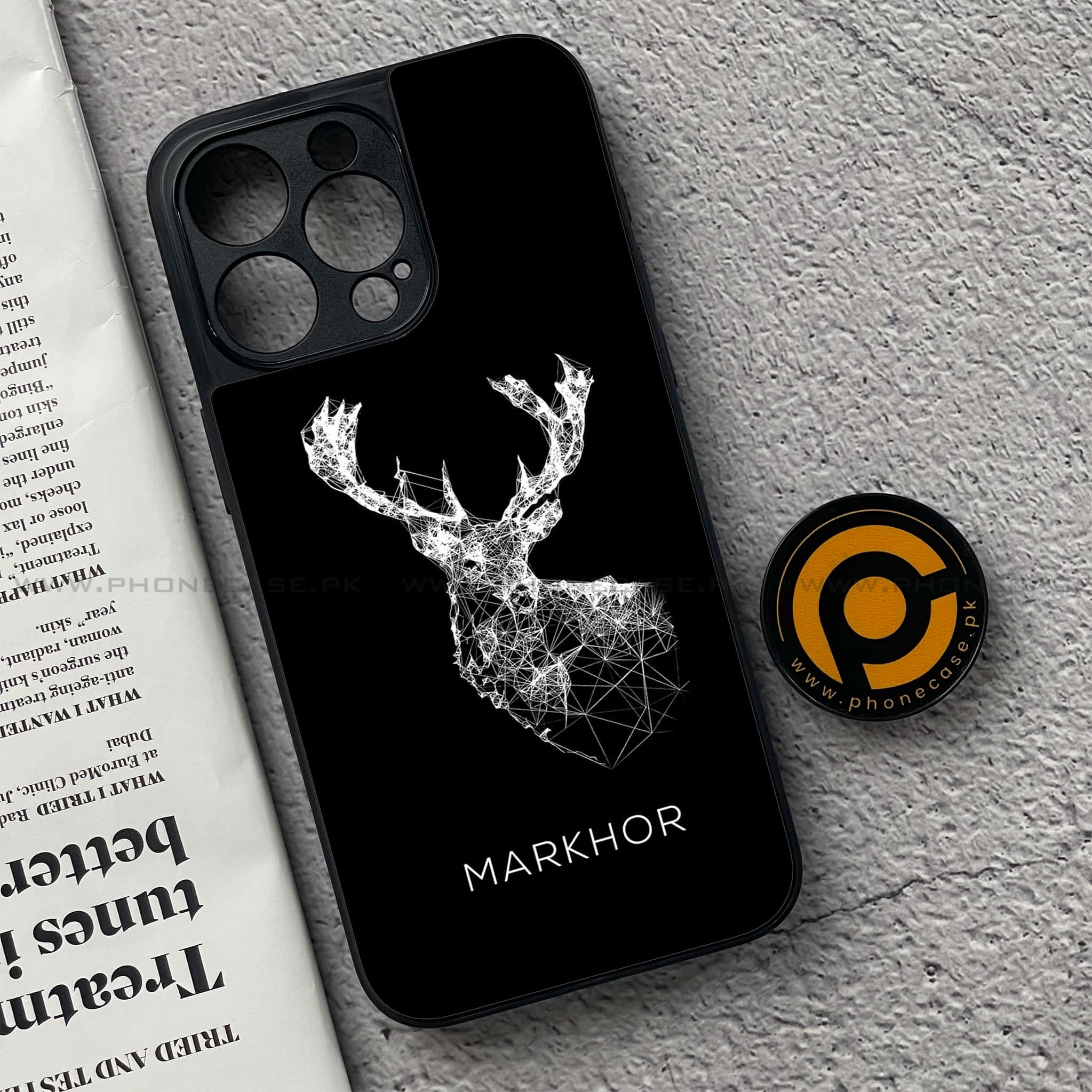 iPhone 15 Pro - Markhor Series - Premium Metal Printed soft Bumper shock Proof Case