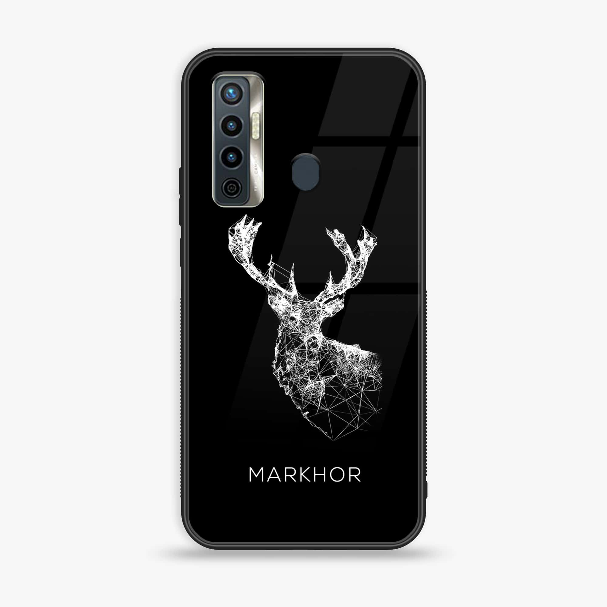 Tecno Camon 17 - Markhor Series - Premium Printed Glass soft Bumper shock Proof Case