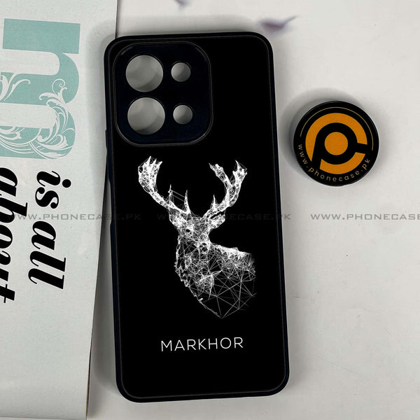 Vivo Y28 - Markhor Design 4- Premium Printed Glass soft Bumper shock Proof Case CS-47033