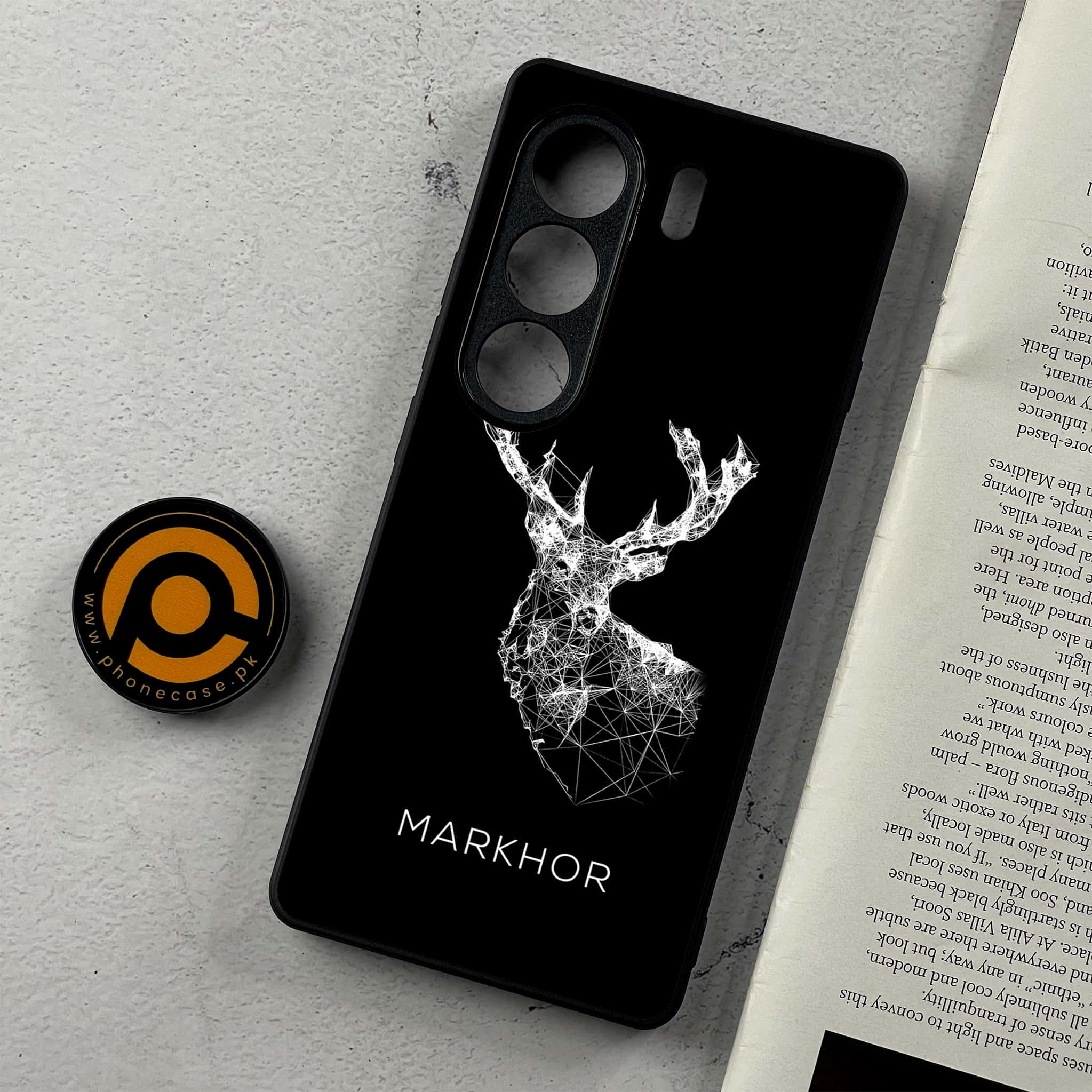 Tecno Camon 40 Pro - Markhor Series - Premium Metal Printed Soft Bumper Shockproof Case