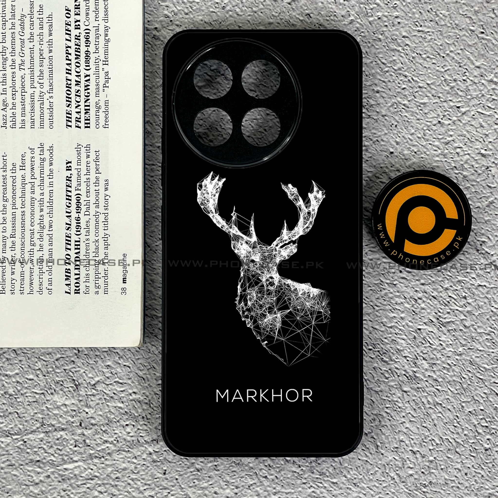 Tecno Spark 30 Pro - Markhor Series - Premium Printed Glass soft Bumper shock Proof Case