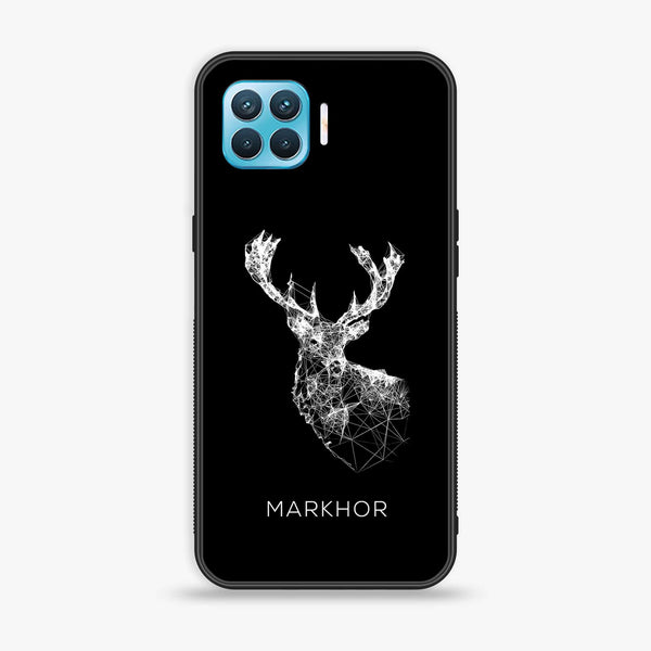 Oppo F17 Pro /A93 4G/ RENO 4 LITE  - Markhor Series Design 4  - Premium Printed Glass soft Bumper shock Proof Case CS-20038
