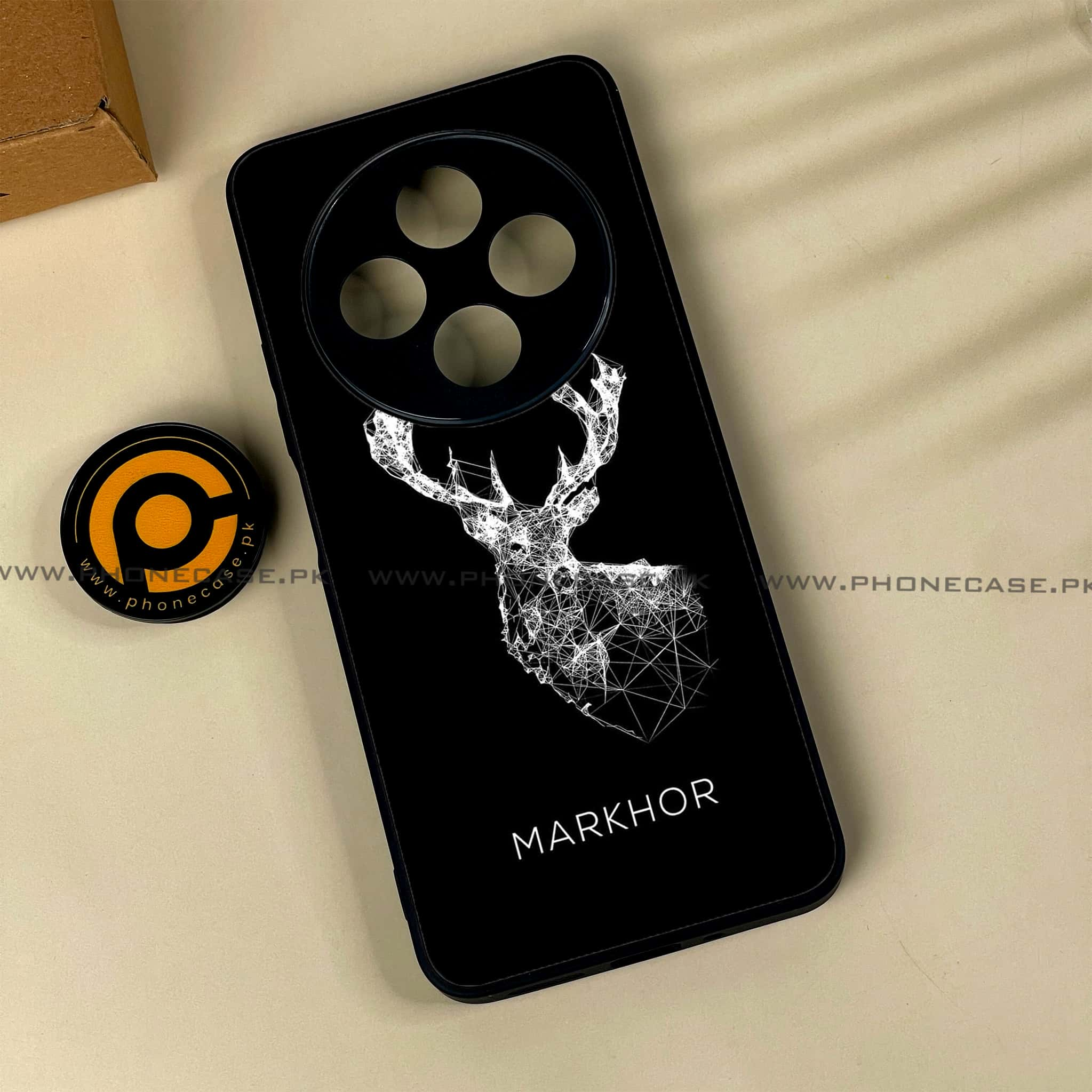 Xiaomi Redmi 14c - Markhor Series - Premium Printed Glass soft Bumper shock Proof Case