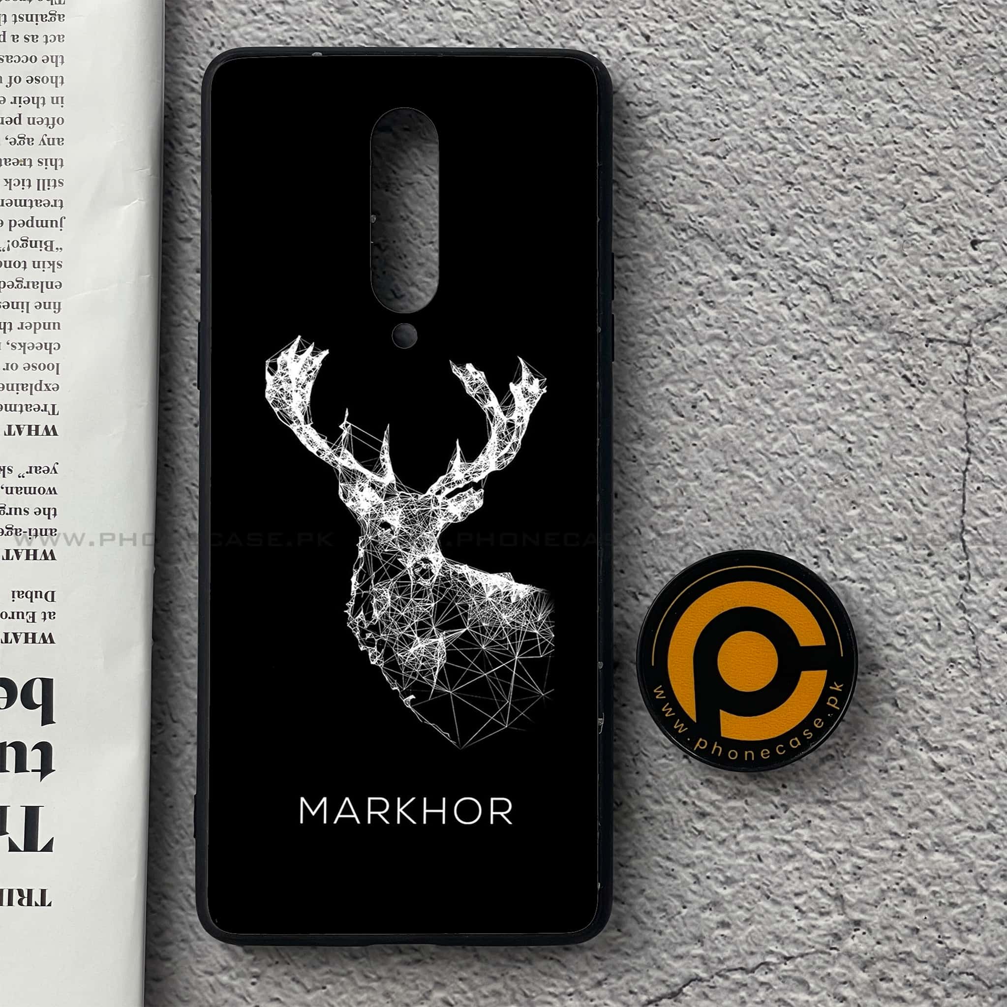 OnePlus 8 - Markhor  Series - Premium Printed Glass soft Bumper shock Proof Case