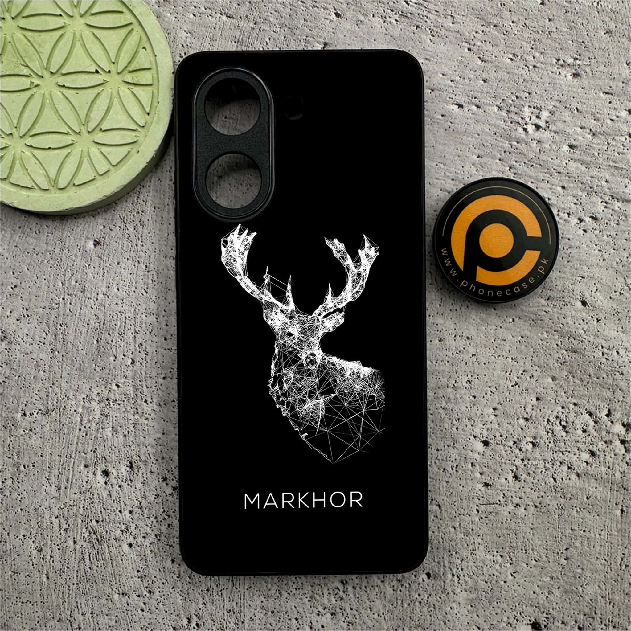 Xiaomi Poco X7 Pro 5G - Markhor Series - Premium Metal Printed soft Bumper shock Proof Case