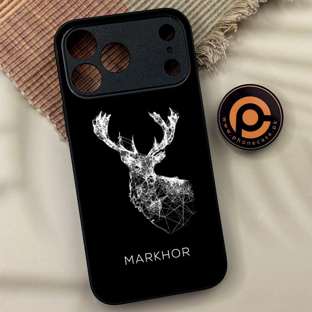 iPhone 17 Pro Max - Markhor Series - Premium Metal Printed soft Bumper shock Proof Case