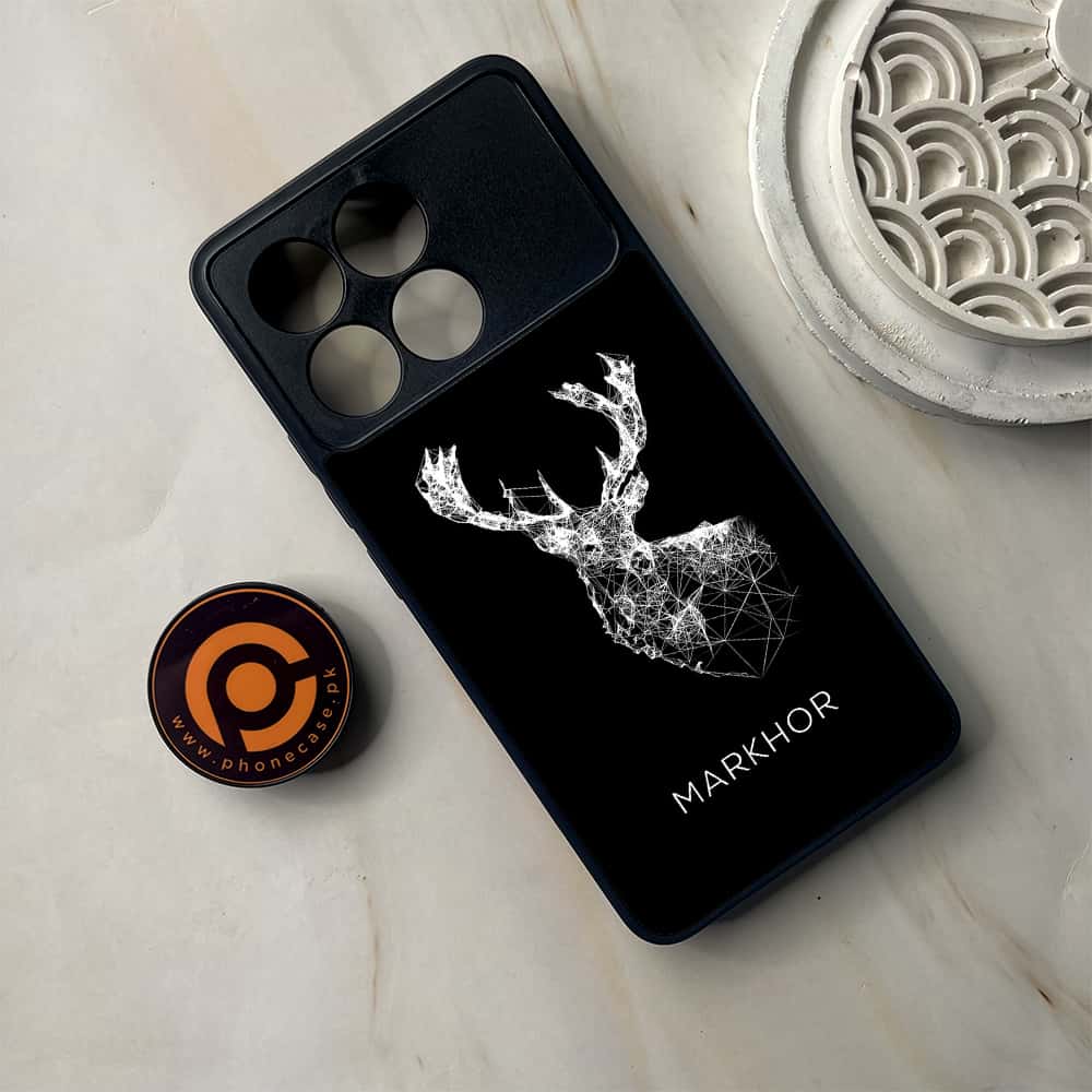 Xiaomi Poco F6 Pro - Markhor Series - Premium Metal Printed soft Bumper shock Proof Case