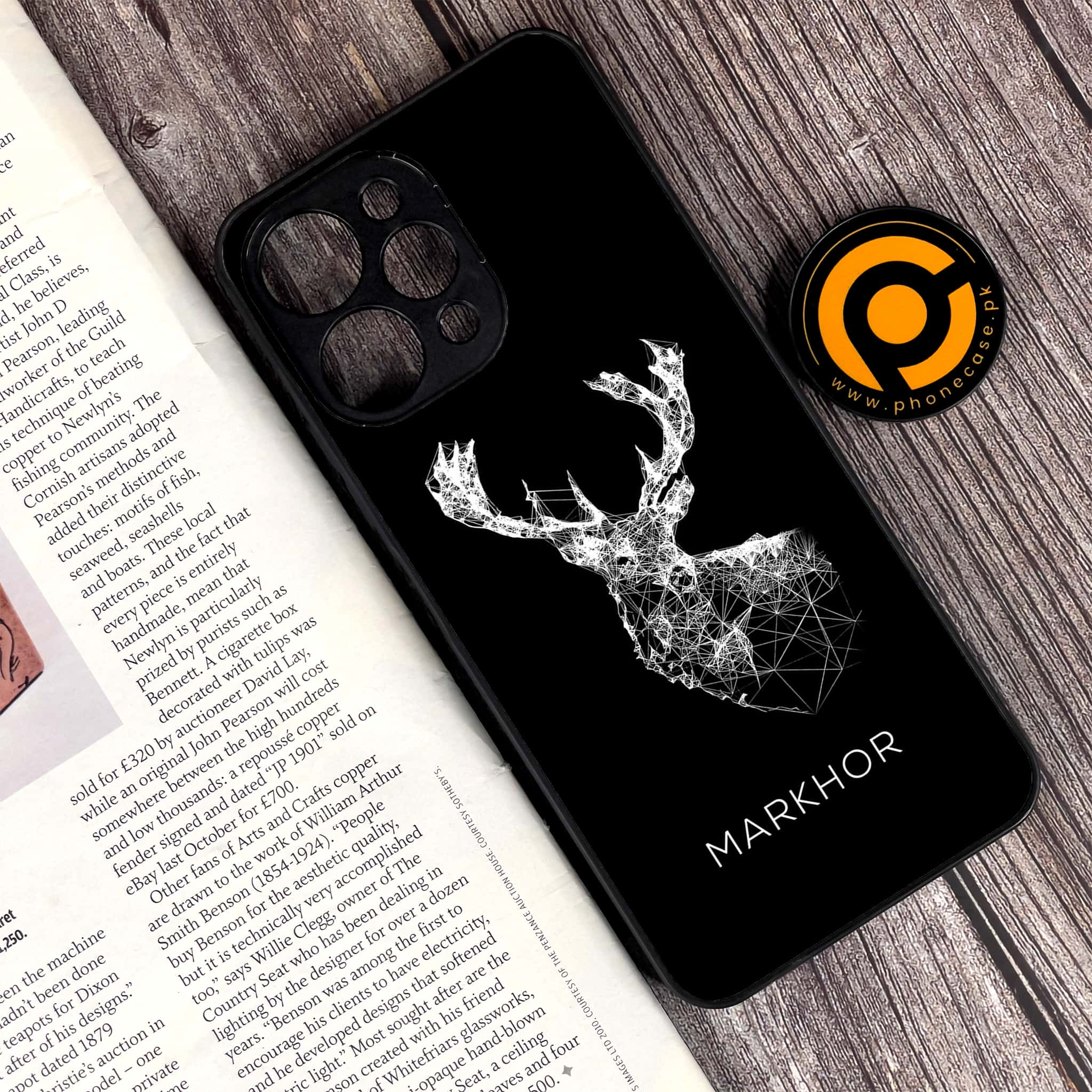 Xiaomi Redmi 12 - Markhor Series - Premium Printed Glass soft Bumper shock Proof Case