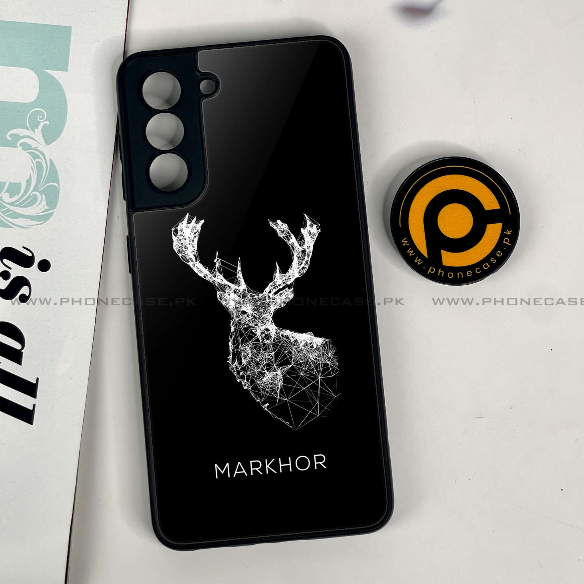 Samsung Galaxy S21 - Markhor Series - Premium Printed Glass soft Bumper shock Proof Case