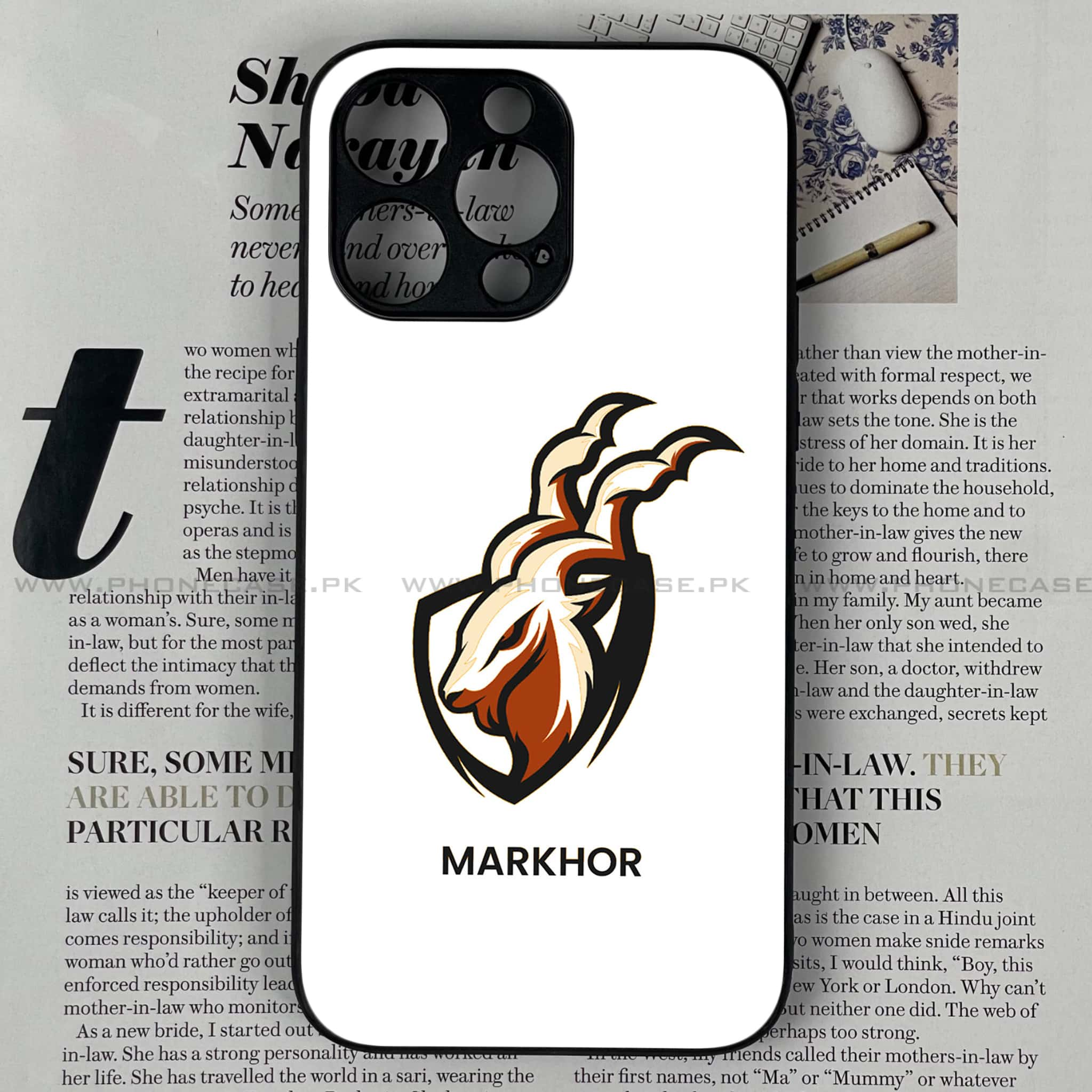 iPhone 11 Pro  - Markhor Series - Premium Printed Glass soft Bumper shock Proof Case