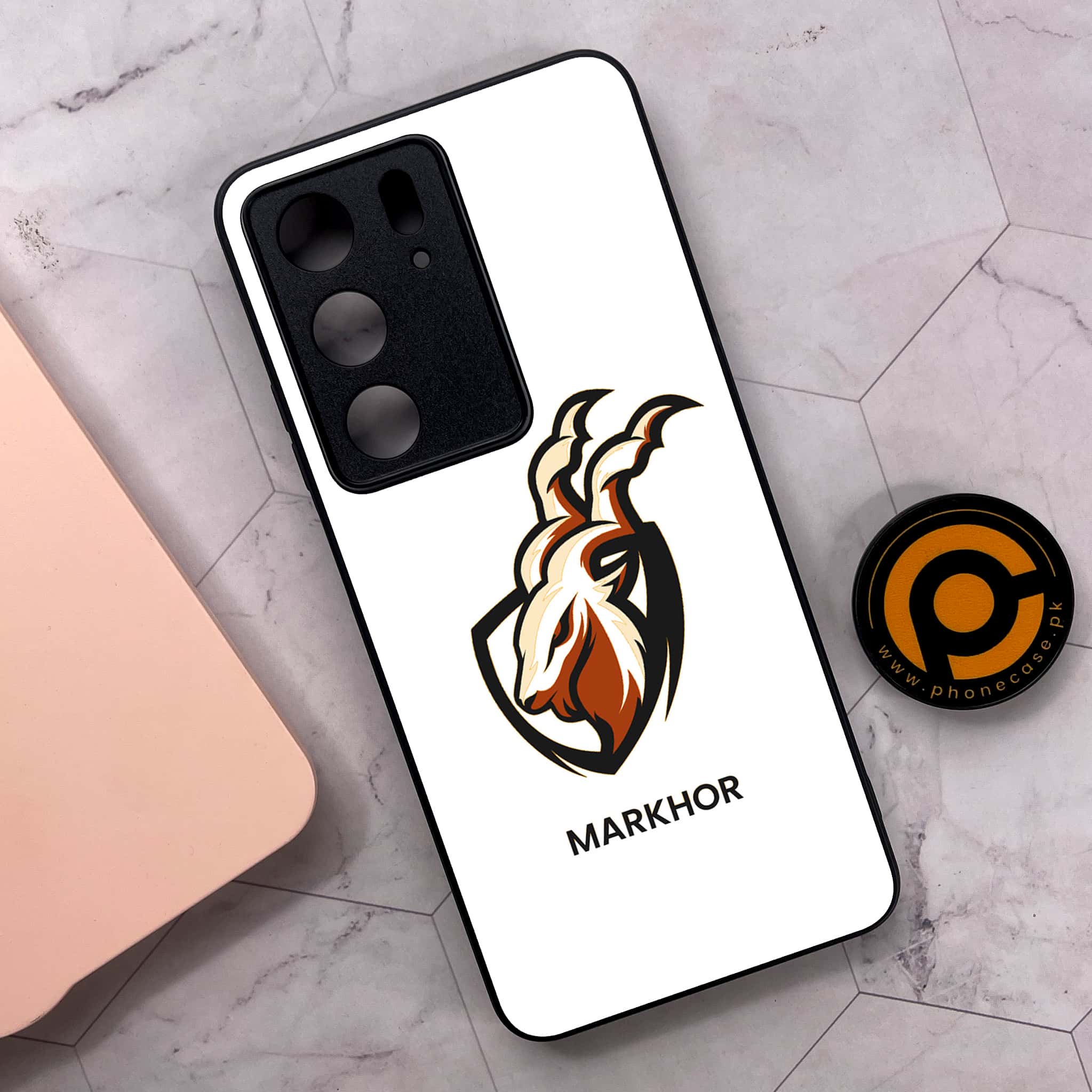 Realme C75x 4G - Markhor Series - Premium Metal Printed soft Bumper shock Proof Case