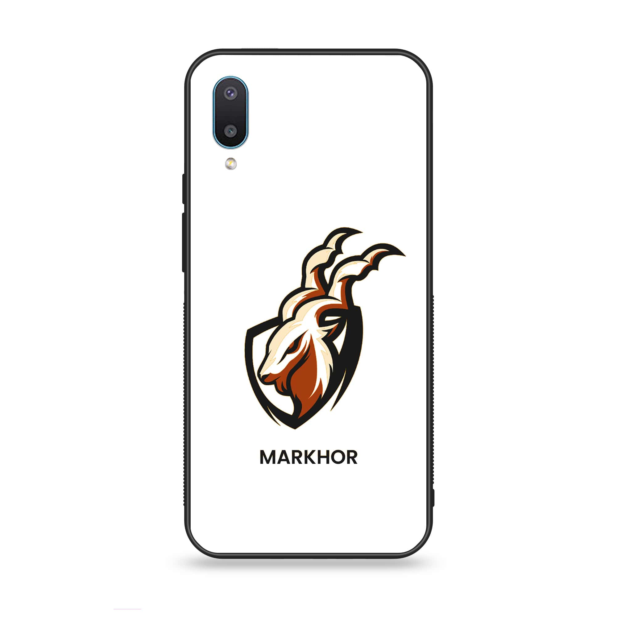 Samsung Galaxy A02 - Markhor Series - Premium Printed Glass soft Bumper shock Proof Case