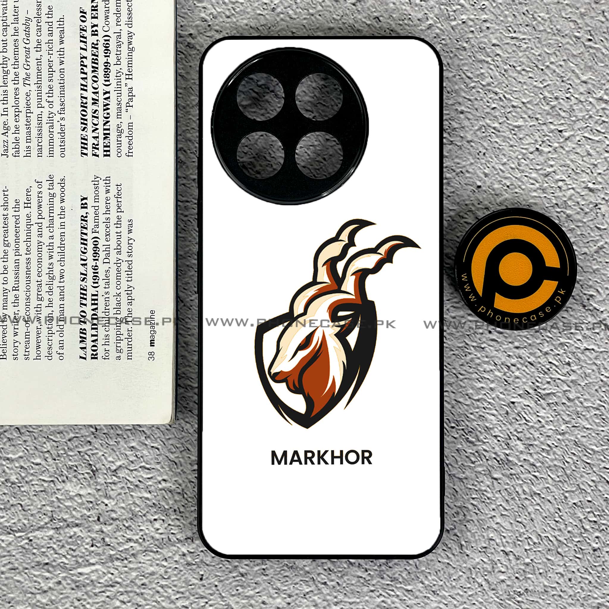 OnePlus 13R - Markhor Series - Premium Printed Glass soft Bumper shock Proof Case