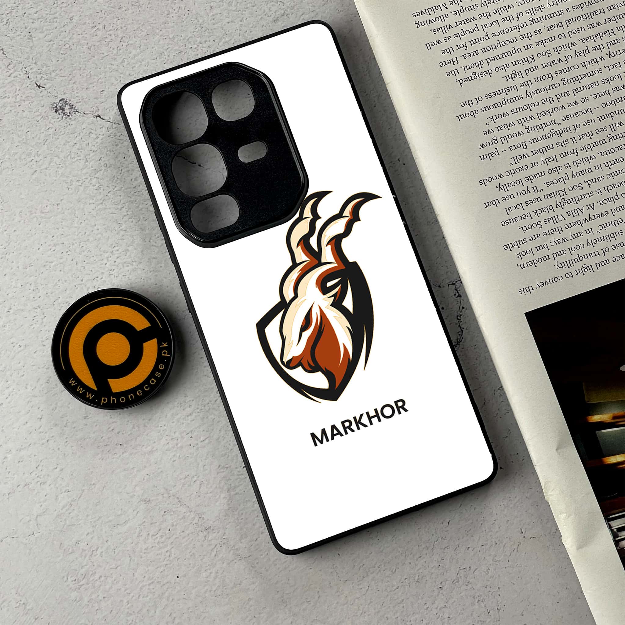 Infinix Note 50 Pro Plus - Markhor Series - Premium Metal Printed Soft Bumper Shockproof Case