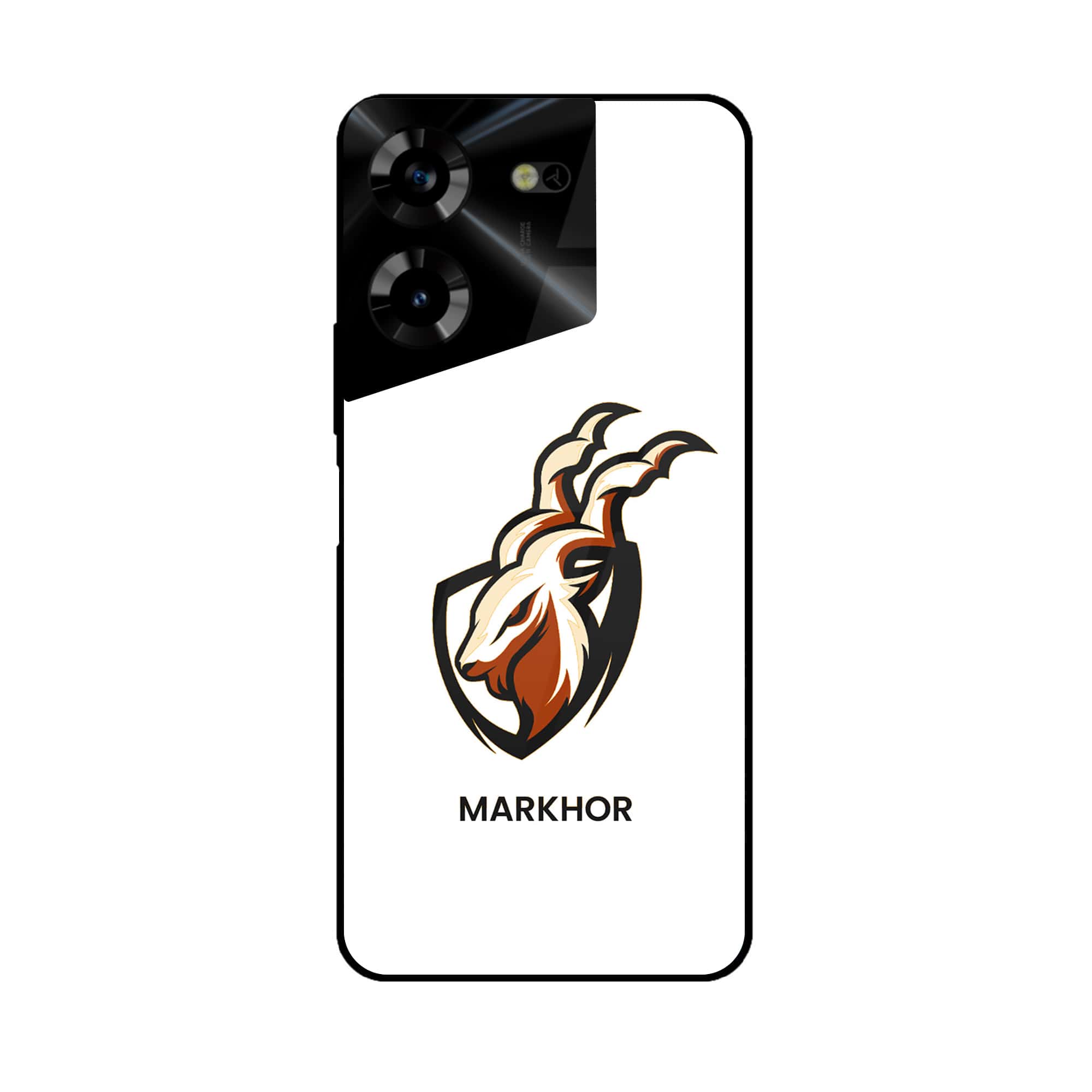 Tecno Pova 5 Pro - Markhor Series - Premium Printed Glass soft Bumper shock Proof Case