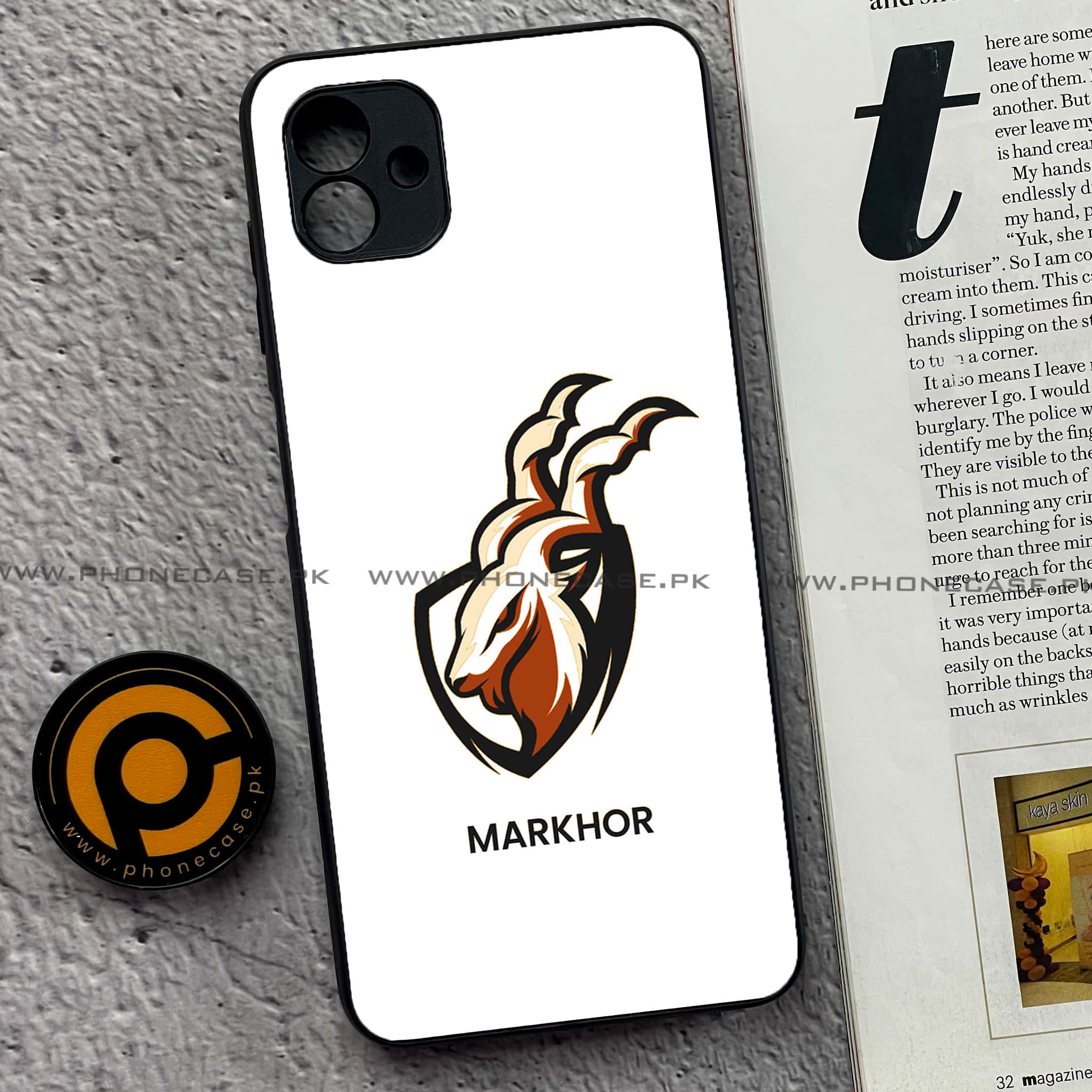 Samsung Galaxy A04 - Markhor Series - Premium Printed Glass soft Bumper shock Proof Case