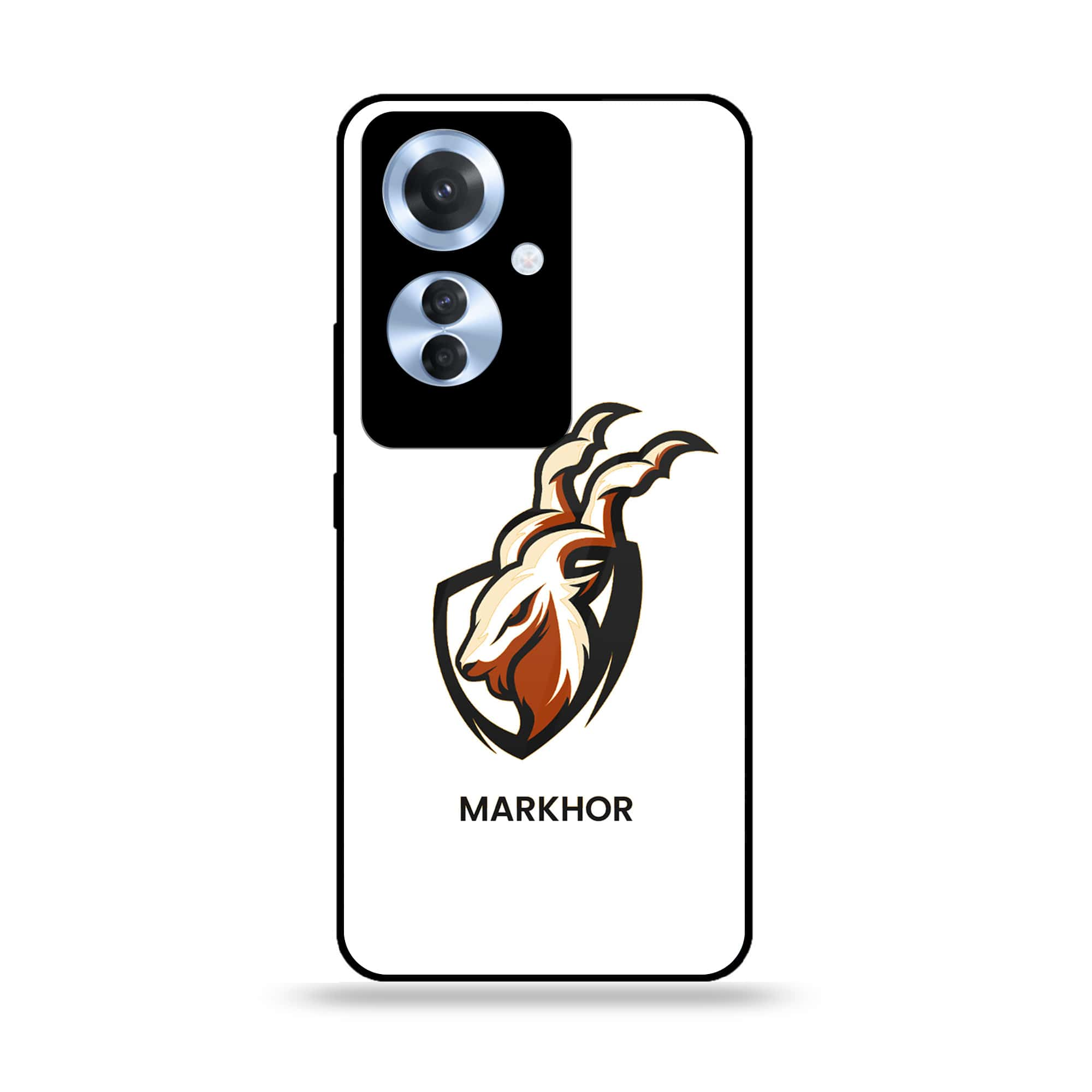 Oppo Reno 11F - Markhor Series - Premium Printed Glass soft Bumper shock Proof Case