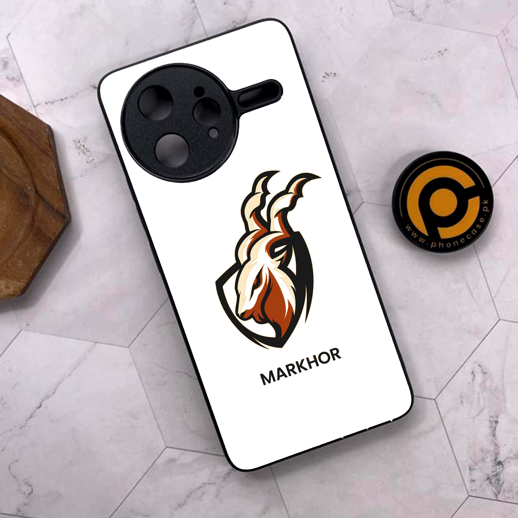 Xiaomi Poco F7 Ultra 5G - Markhor Series - Premium Metal Printed soft Bumper shock Proof Case