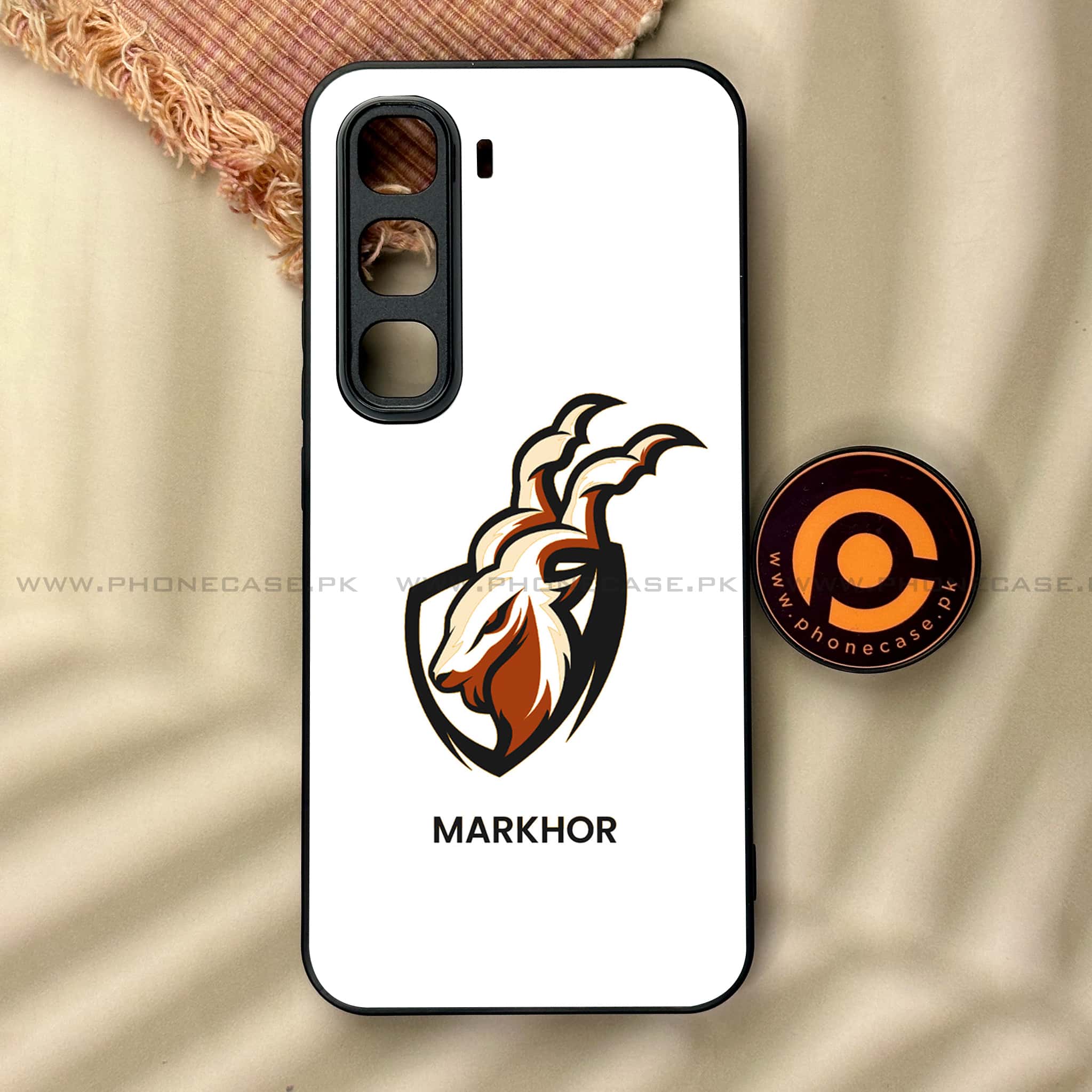 Infinix Hot 60 Pro Plus - Markhor Series - Premium Metal Printed soft Bumper shock Proof Case