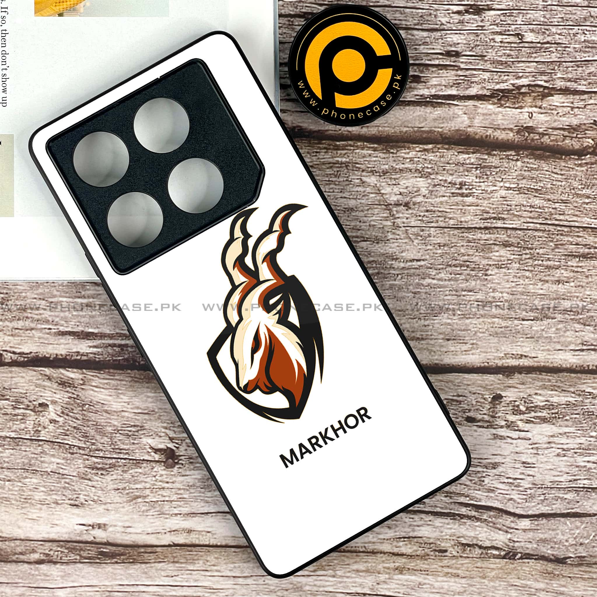 Infinix GT 20 Pro - Markhor Series - Premium Printed Glass soft Bumper shock Proof Case