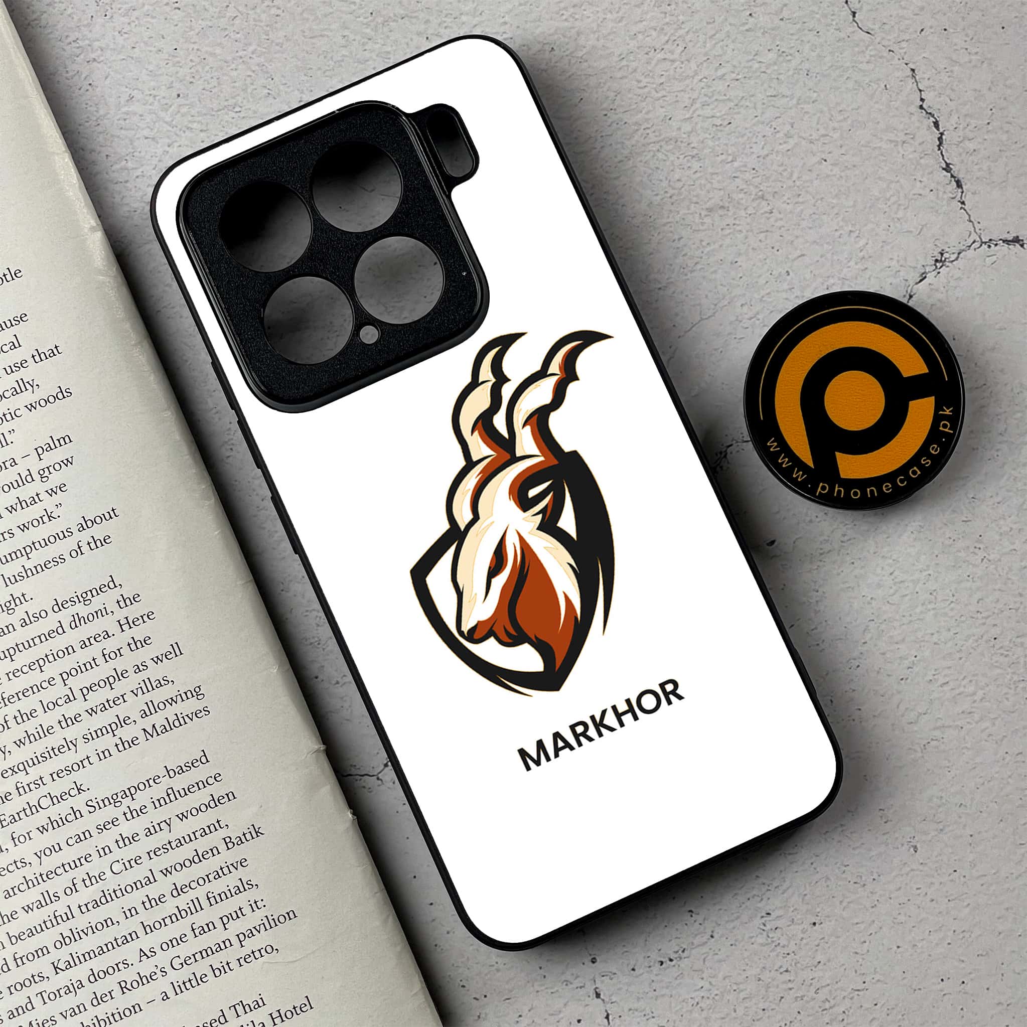 Xiaomi 15 - Markhor Series - Premium Metal Printed soft Bumper shock Proof Case