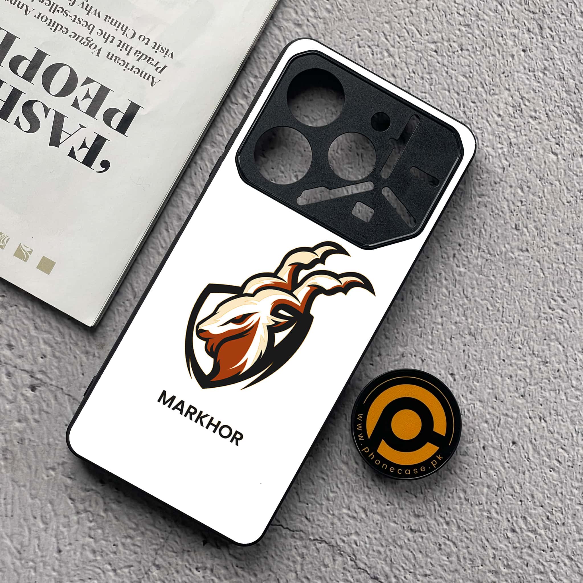 Tecno Pova 6 Neo - Markhor Series - Premium Metal  Printed soft Bumper shock Proof Case