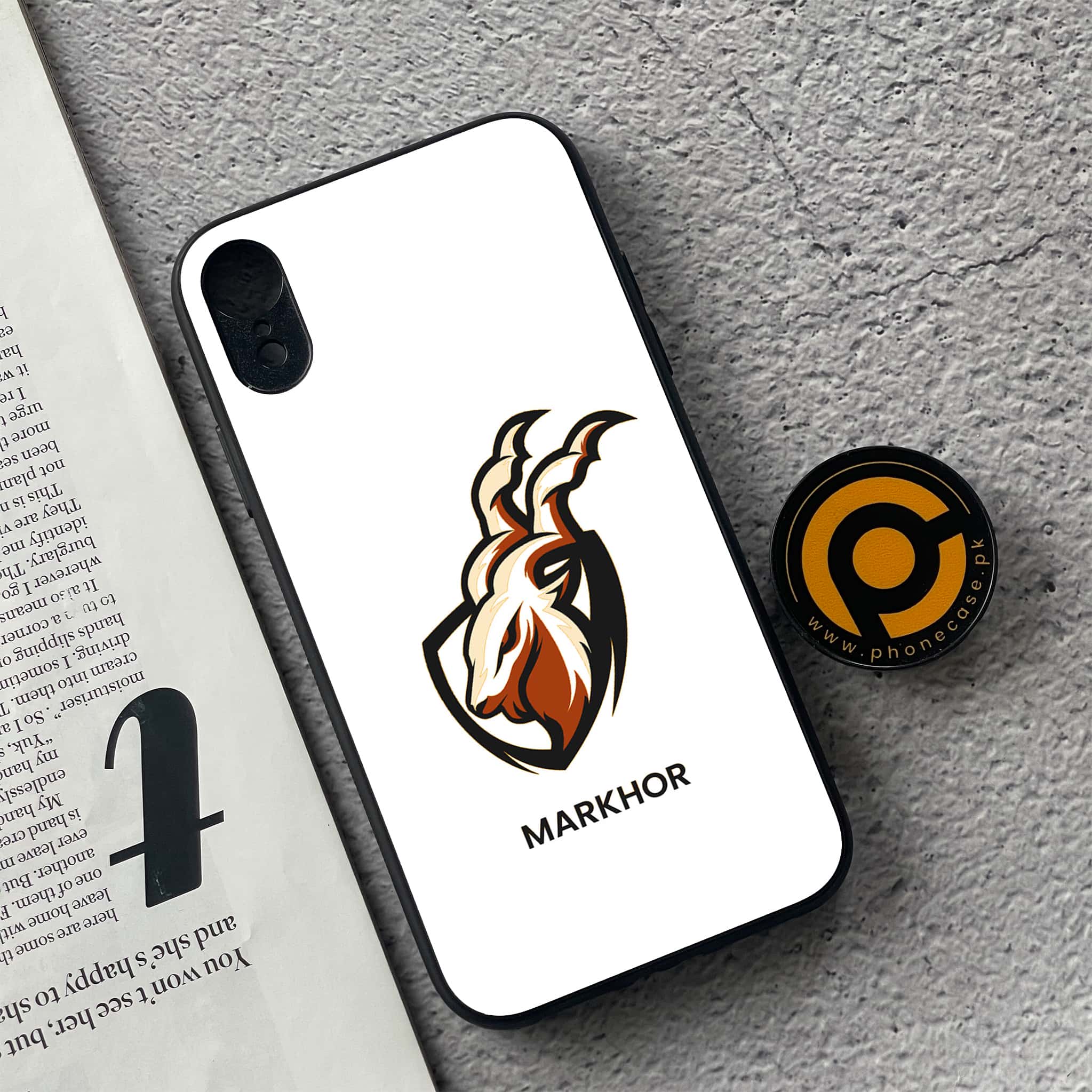 iPhone XR - Markhor Series - Premium Metal Printed soft Bumper shock Proof Case